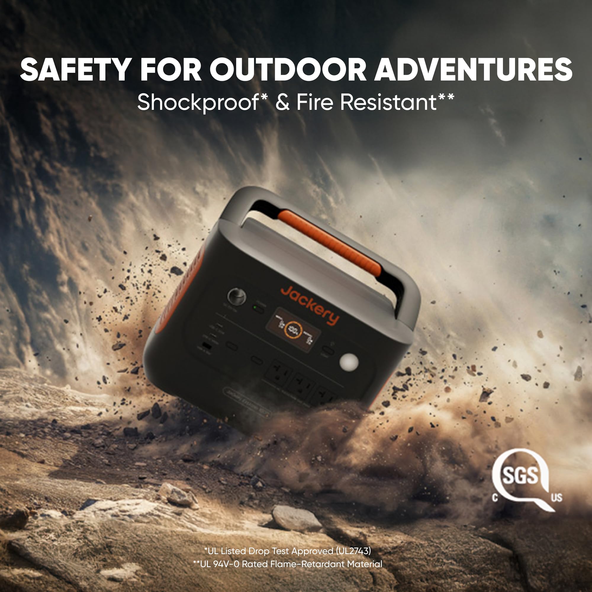 Jackery Solar Generator 1000 V2 With 200W Solar Panel(2024 New),1070Wh Portable Power Station Lifepo4 Battery,1500W Ac/100W Usb