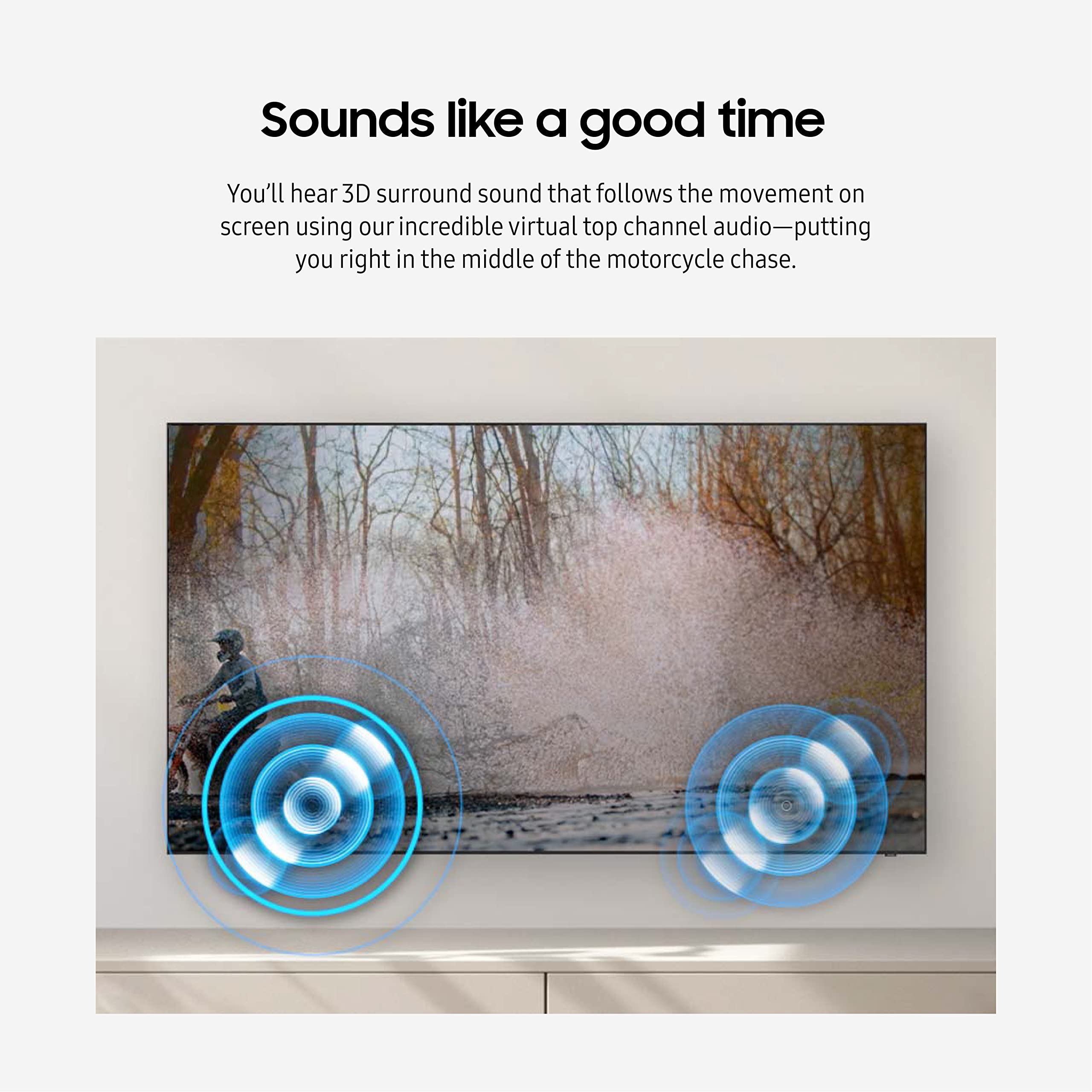 Samsung 55 Inch Class Qled 4K Q80C Series Quantum Hdr+, Dolby Atmos Object Tracking Sound Lite, Direct Full Array, Q Symphony 3.