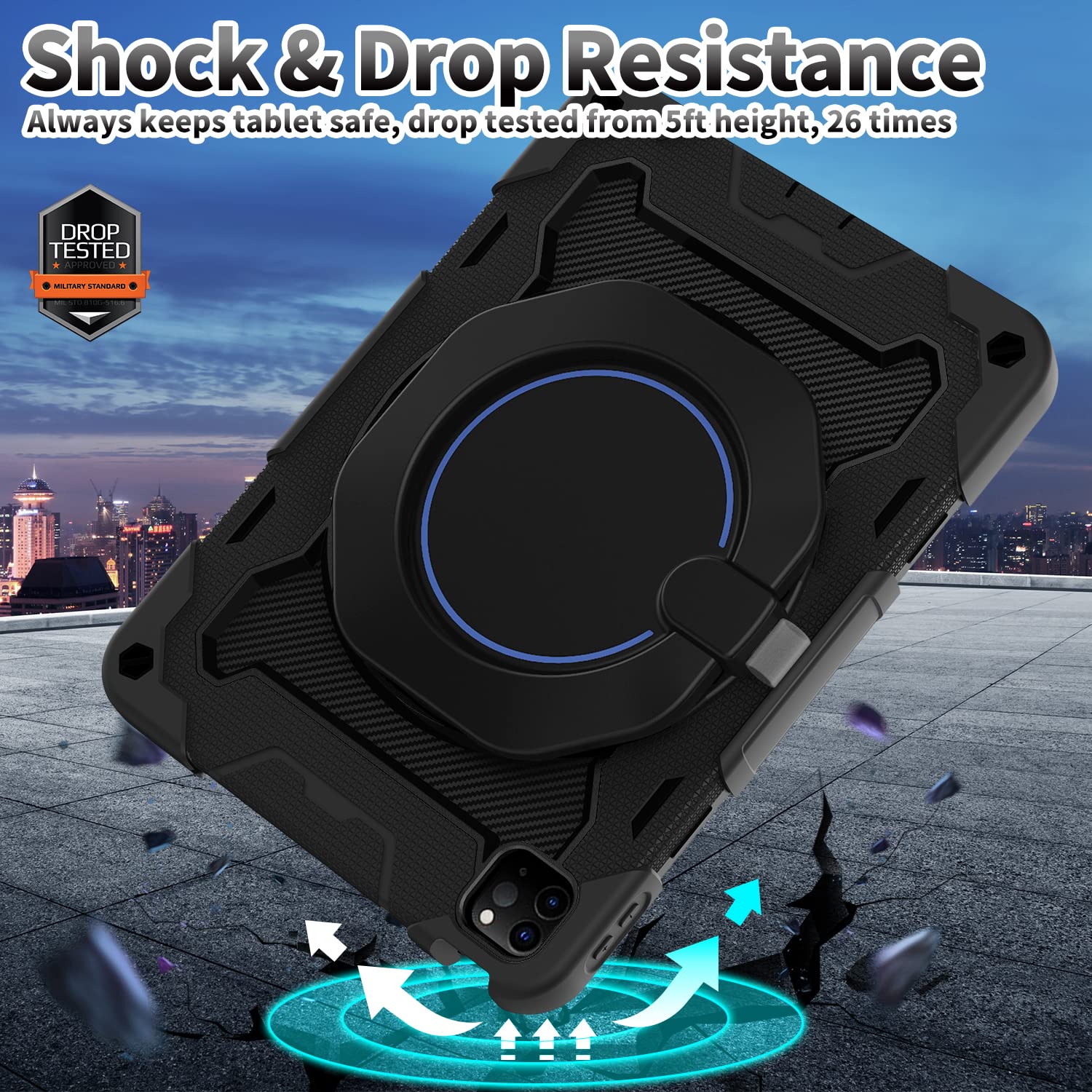 Roiskin For Ipad Pro 11 Case 4Th 3Rd 2Nd 1St Generation (2022 2021 2020 2018) With Screen Protector For Boys[15Ft Drop Protectio