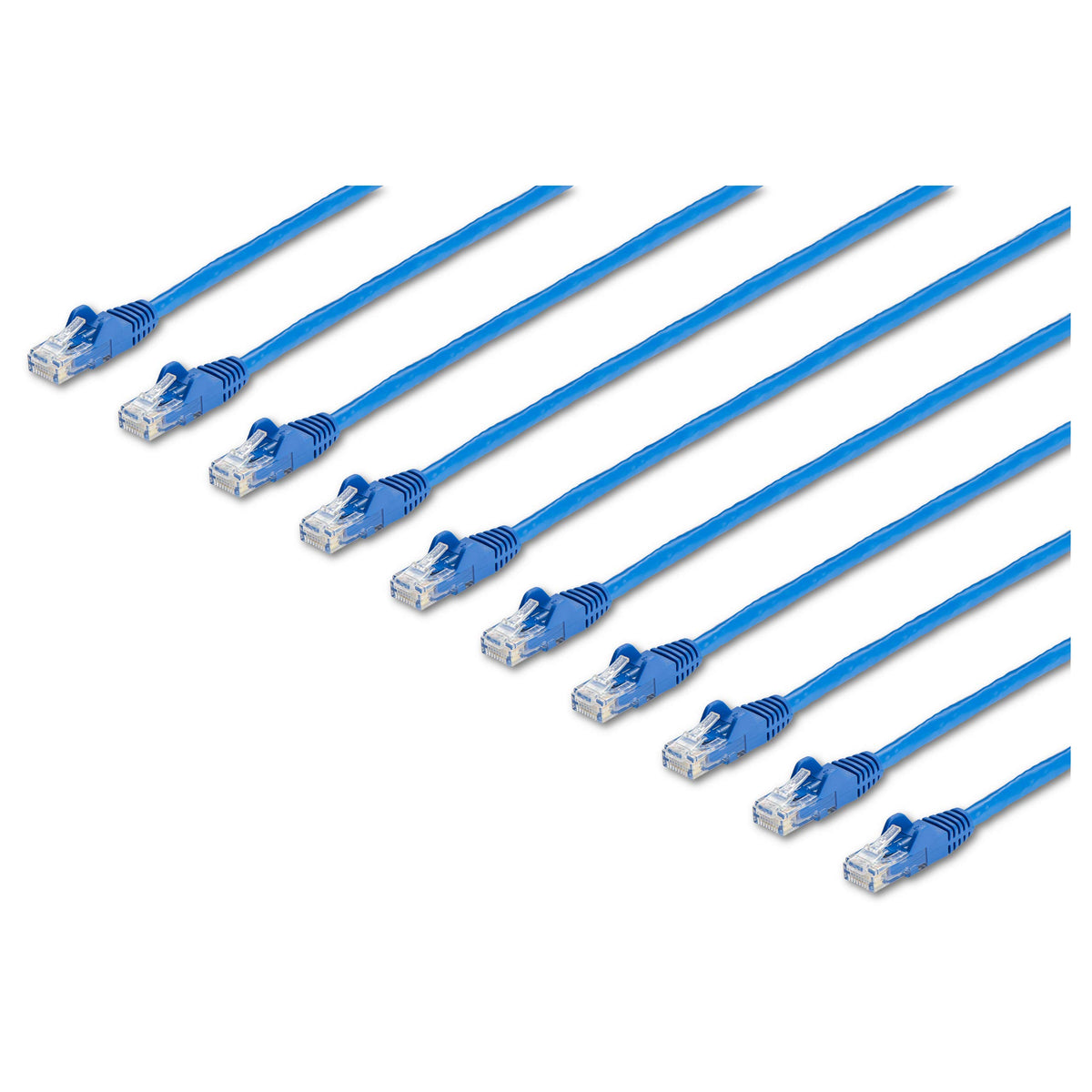 Startech.Com 25 Ft. Cat6 Ethernet Cable   10 Pack   Etl Verified   Blue Cat6 Patch Cord   Snagless Rj45 Connectors   24 Awg Copp