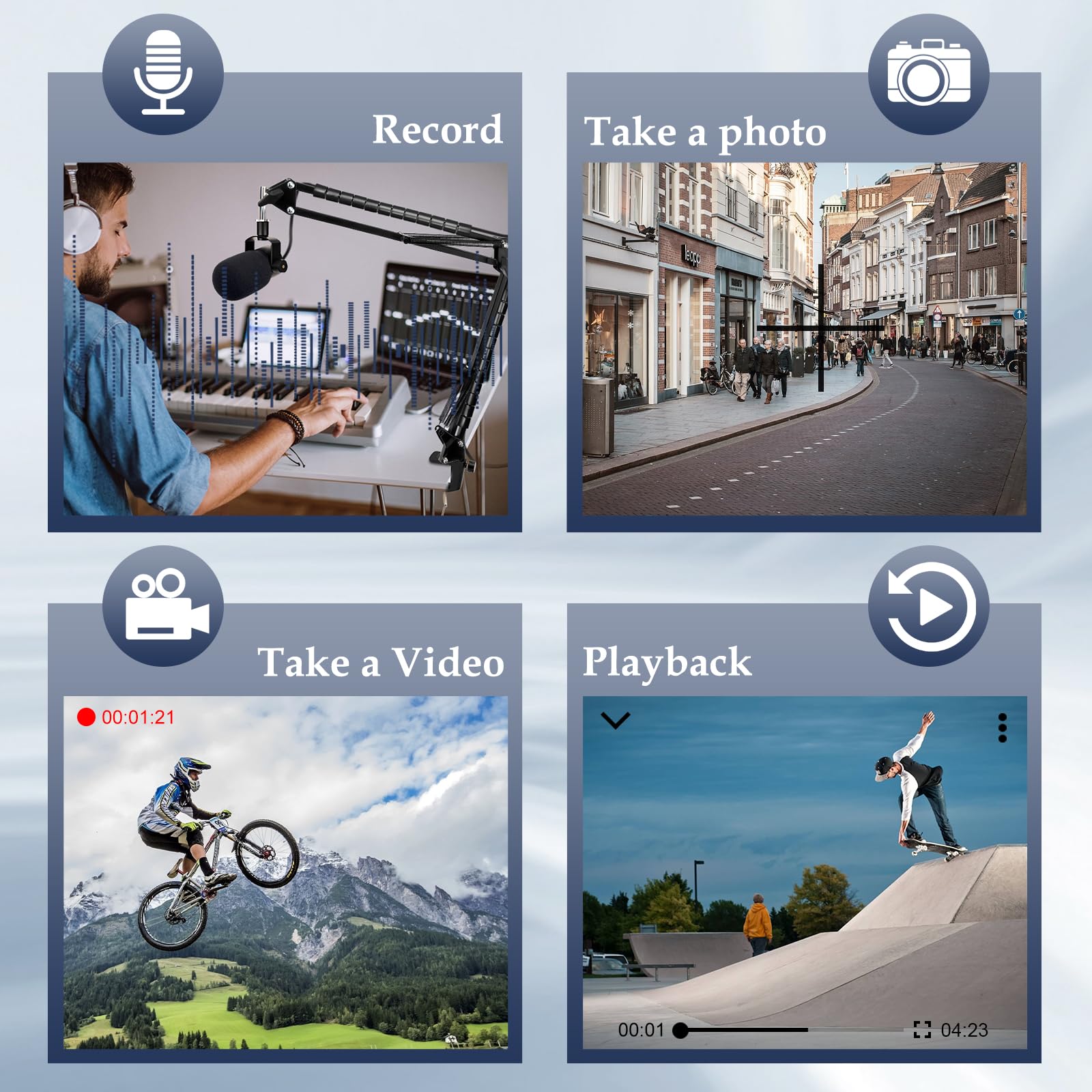 Body Camera, 1080P Hd Body Cam With 64Gb Card, Pocket Wearable Body Cameras With Audio & Video Recording, Portable Small Pov Cam