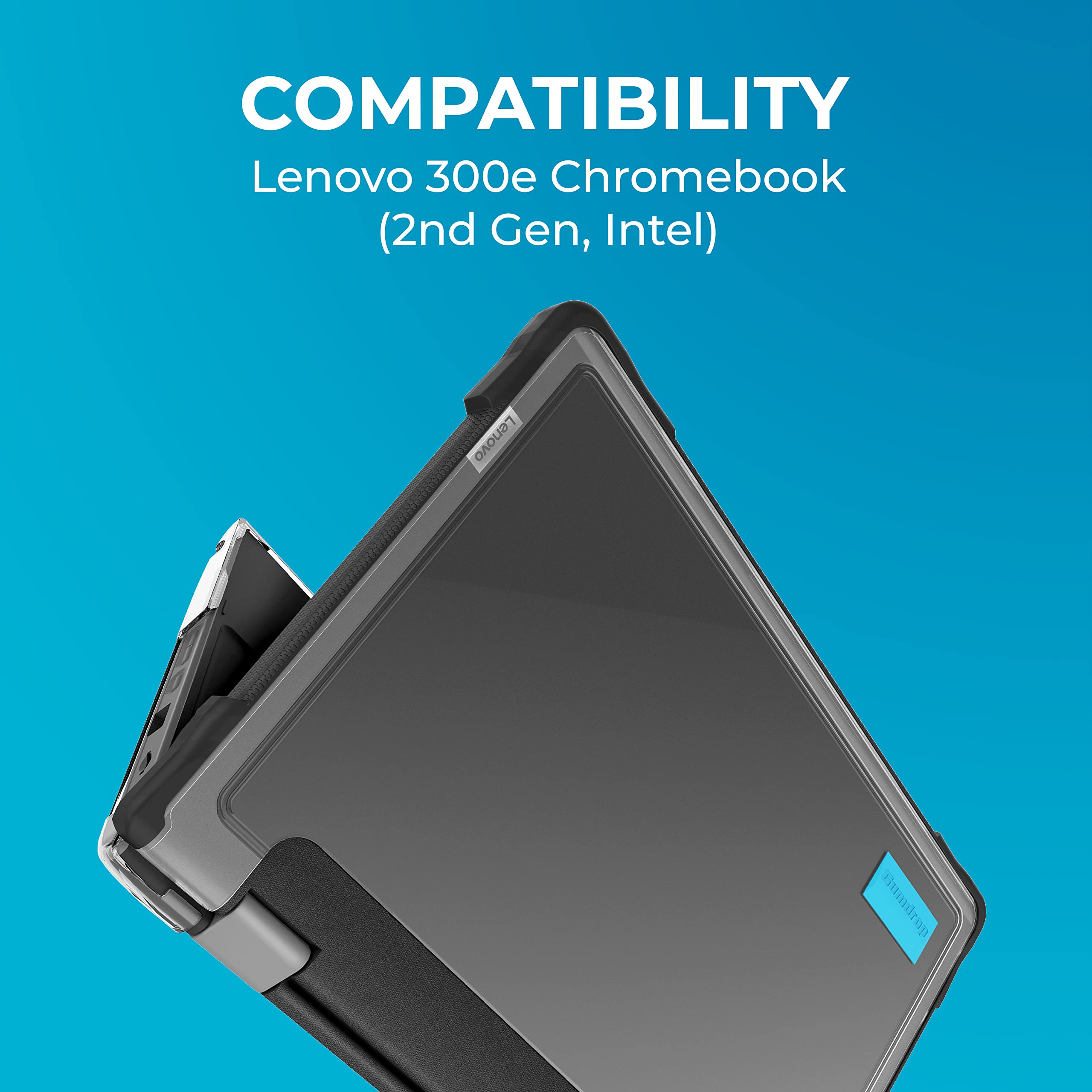 Gumdrop Slimtech Laptop Case Fits Lenovo 300E Chromebook (2Nd Gen, Intel). Designed For K-12 Students, Teachers And Classrooms -
