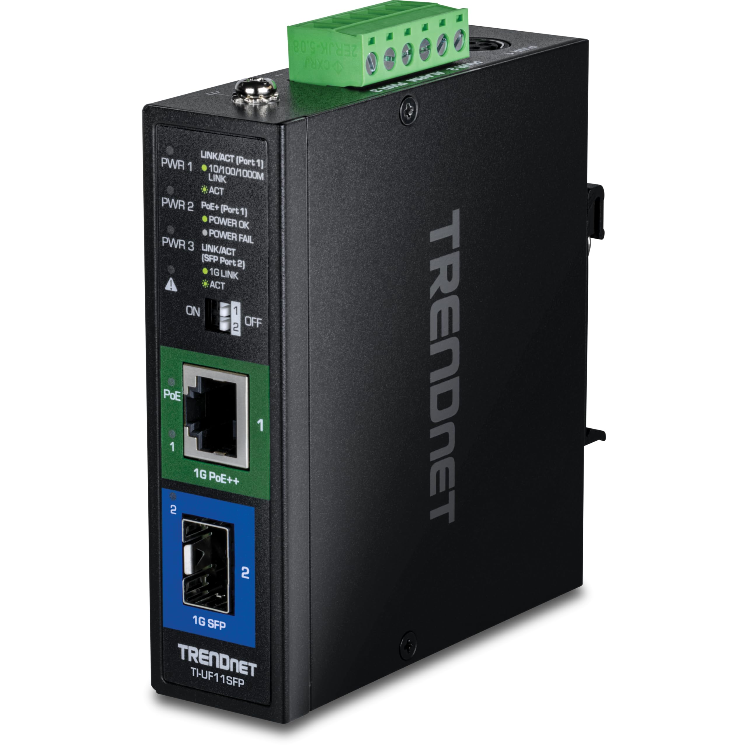 Hardened Industrial Sfp To Gigabit Upoe Media Converter