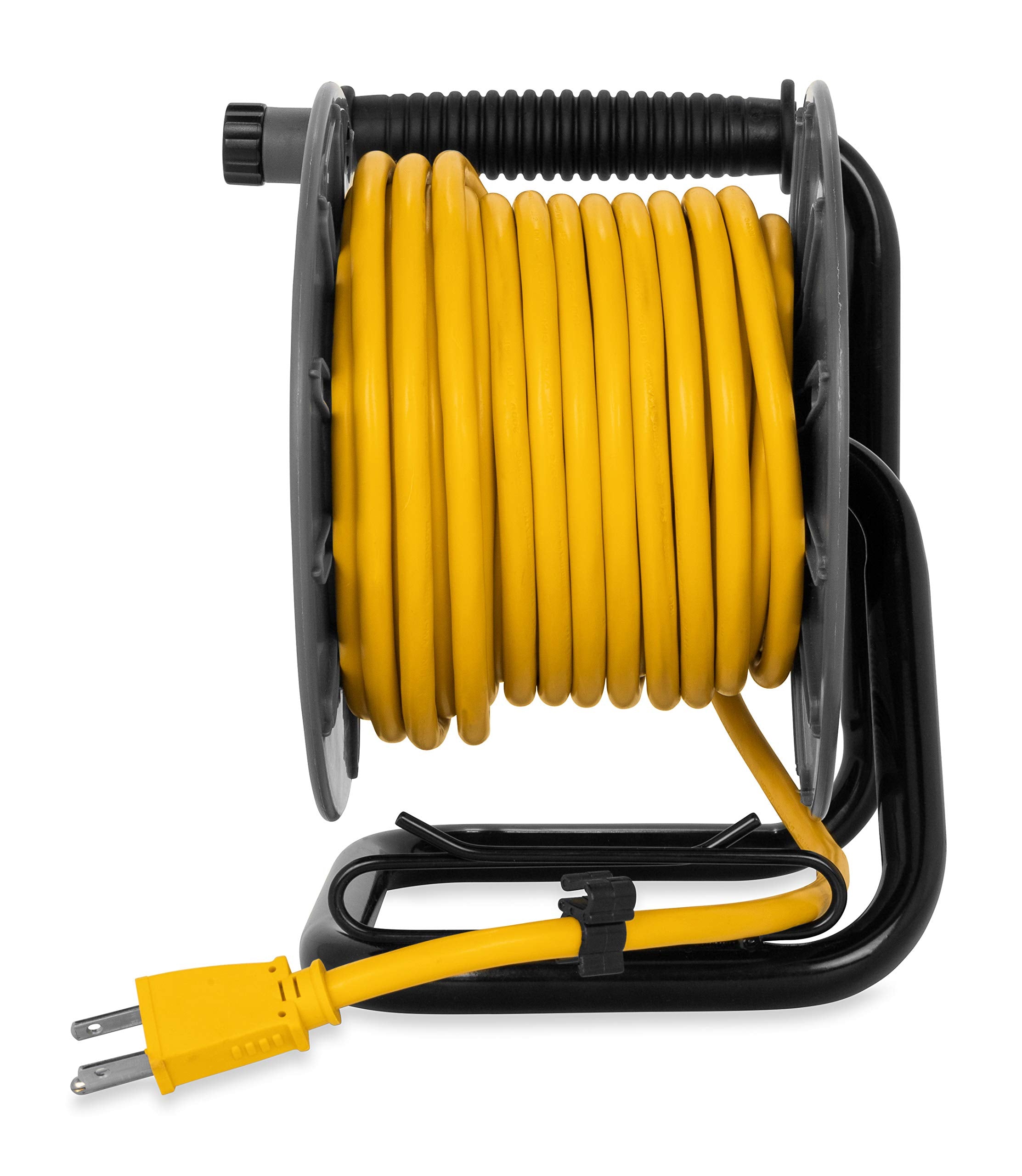 Camco Power Grip 50 Foot Extension Cord Reel With Usb Charging Ports | Provides An Extended Length To Power Your Equipment And D