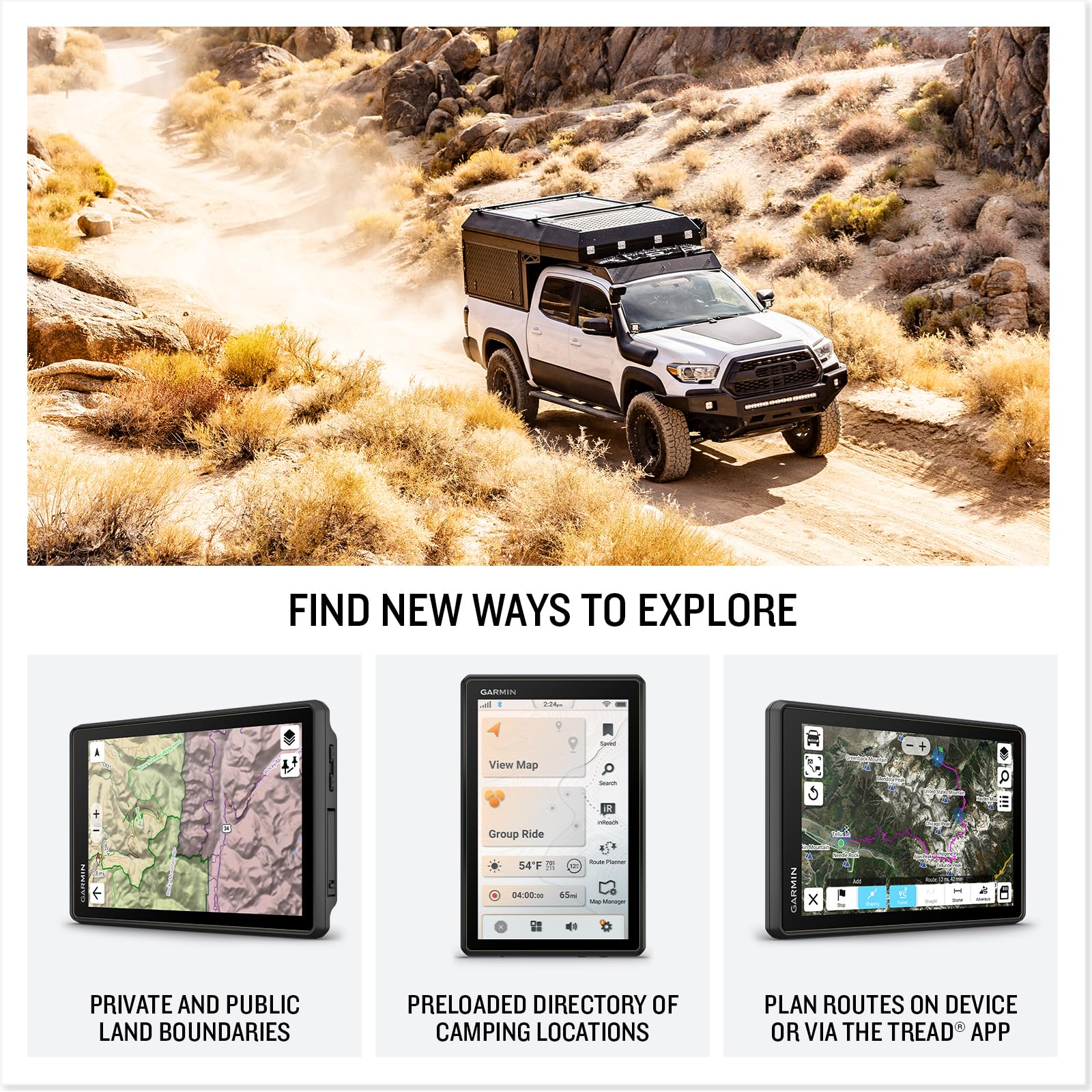 Garmin Tread 2 - Overland Edition, Rugged 8-Inch All-Terrain Navigator For Off-The-Grid Travels