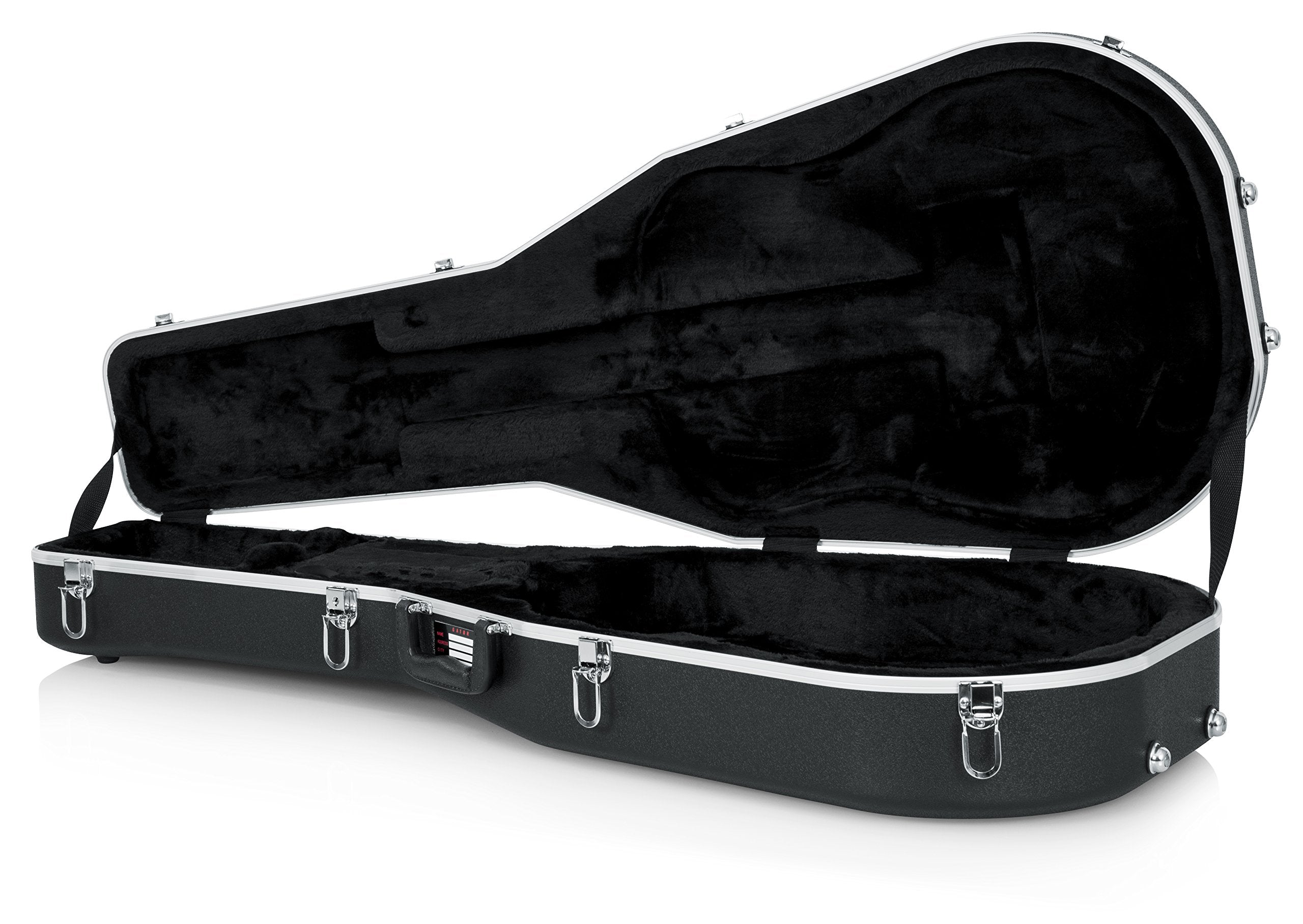 Gator Cases Deluxe Abs Molded Case For Dreadnought Style Acoustic Guitars (Gc-Dread),Black