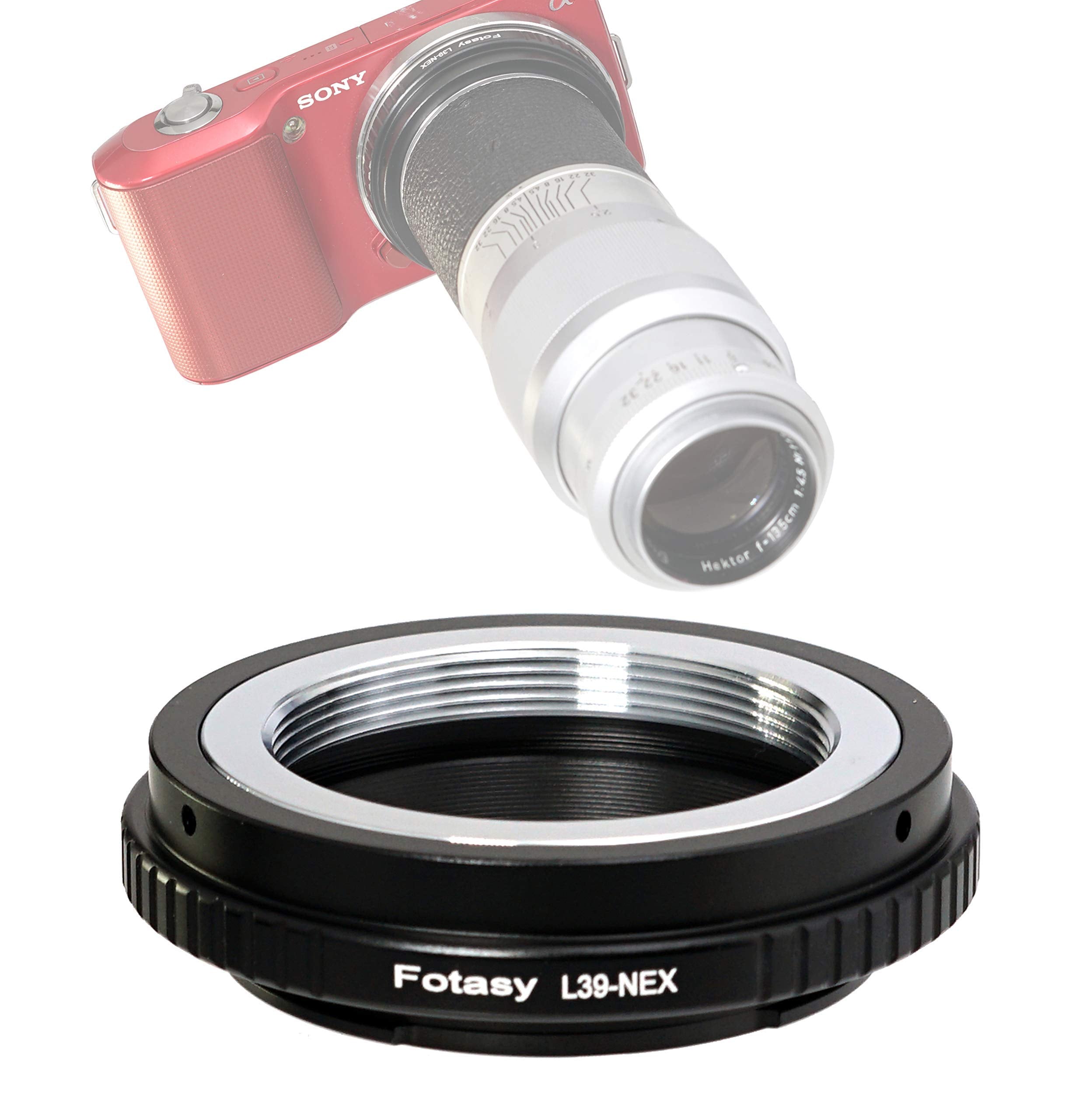 Fotasy Copper Adjustable Leica M39 Lens To E Mount Adapter, Ltm 39Mm E Mount, Compatible With Sony A7 A7R A7S Ii Iii Iv A9 A7C A
