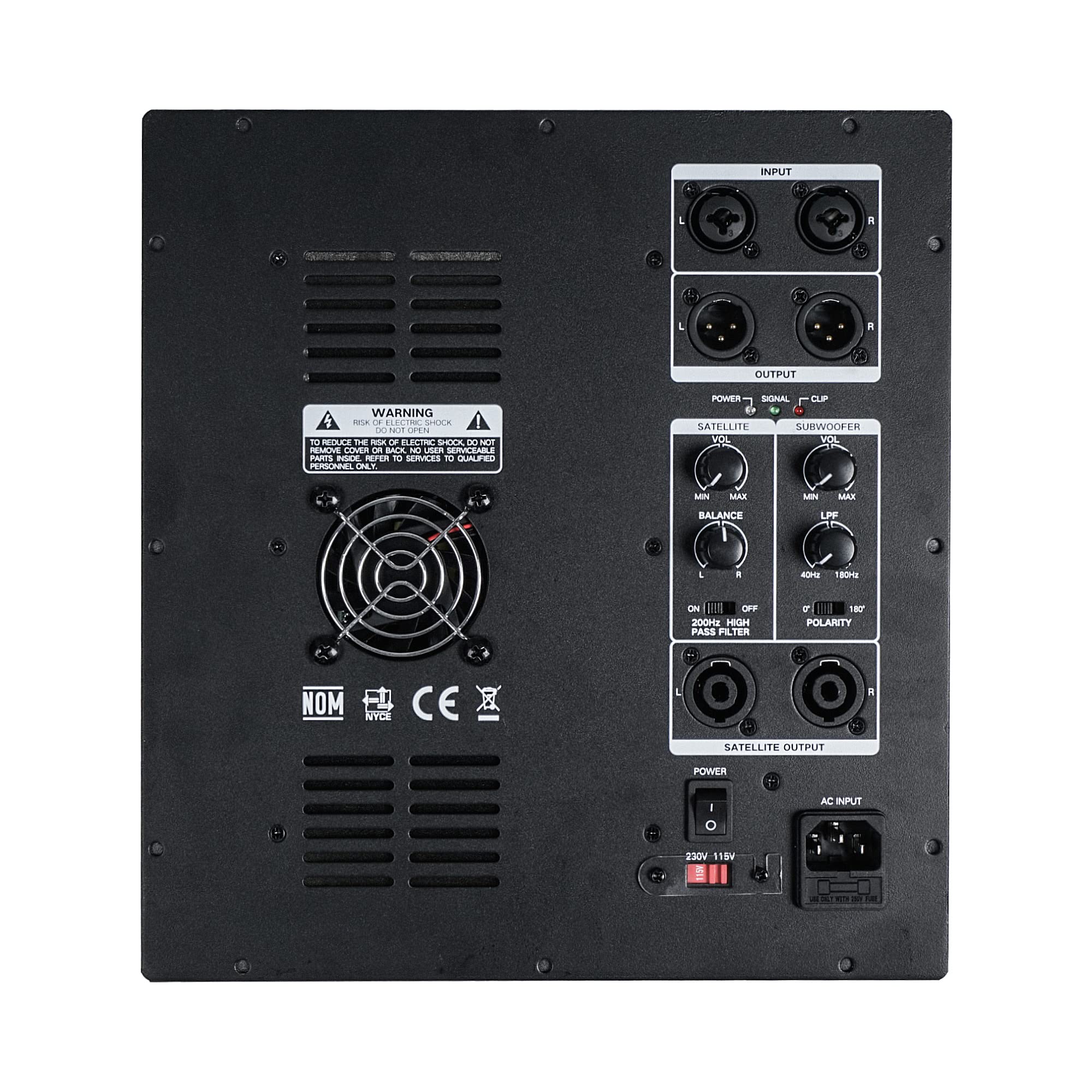 Sound Town Class-D Plate Amplifier for PA DJ Subwoofer Cabinets, 350W RMS, w/LPF (STPAS-600D)