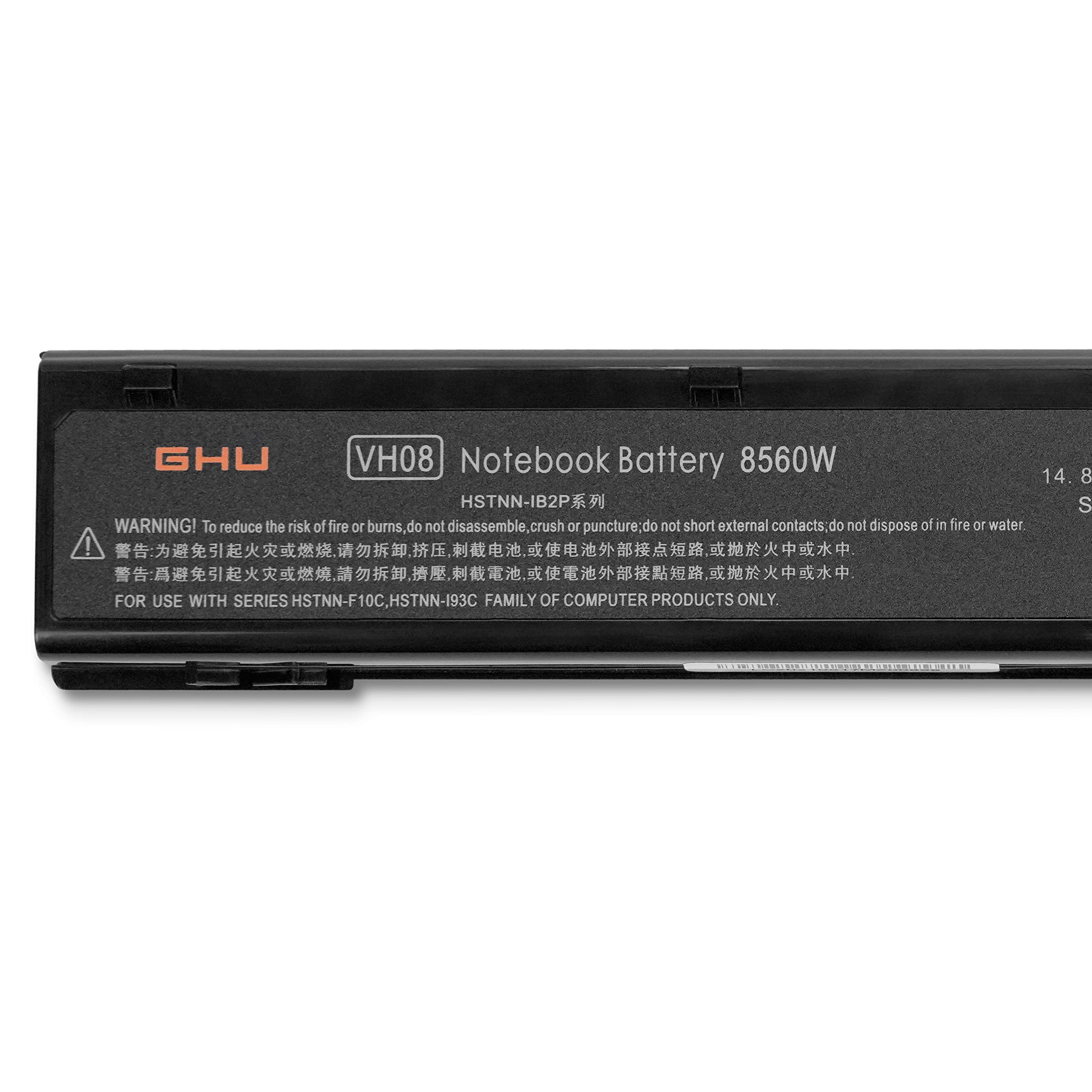 Ghu New Vh08 Notebook Battery Compatible With Hp Elitebook 8560W 8570W 8760W 8770W Mobile Workstation 632427 001 632425 001 6321