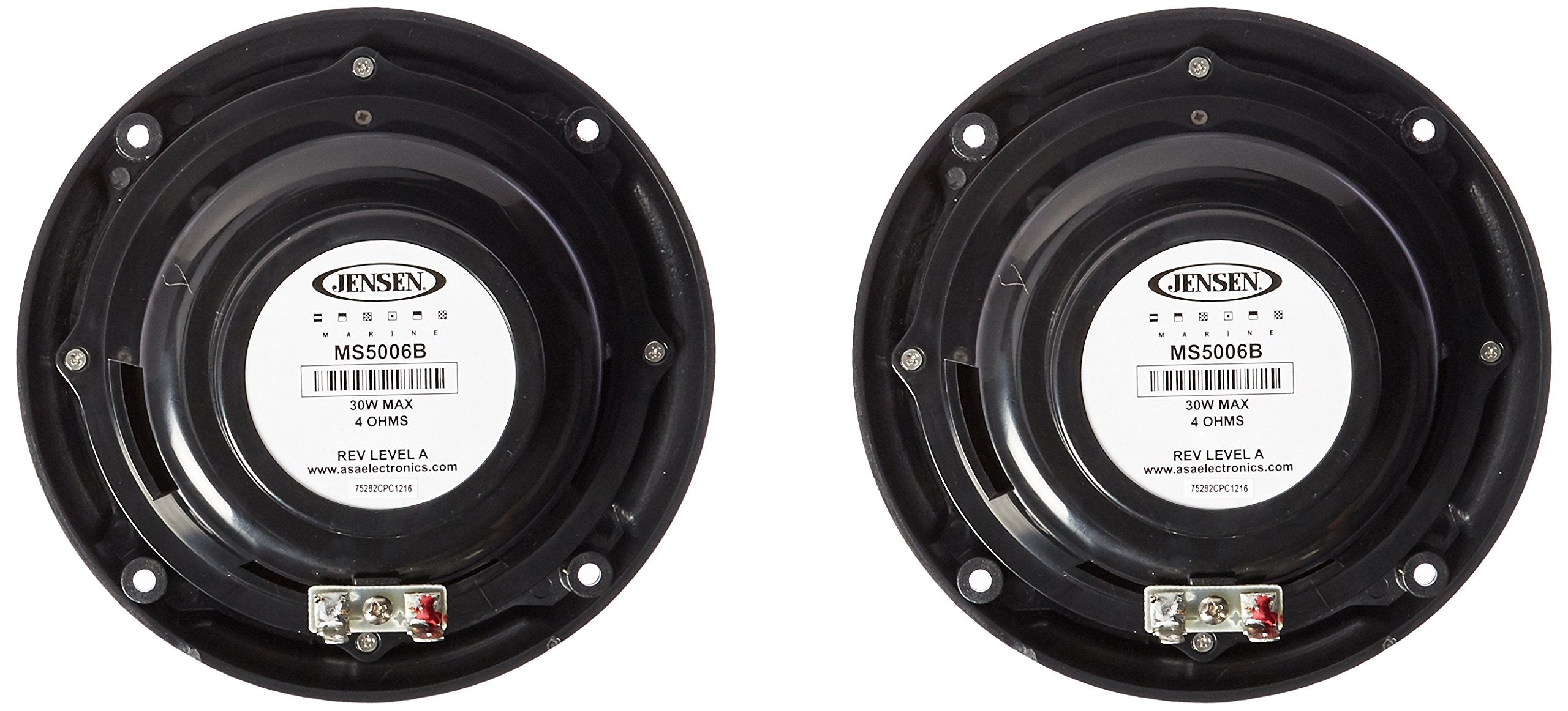 Jensen Ms5006Br Black 5.25'' Dual Cone Waterproof Speakers