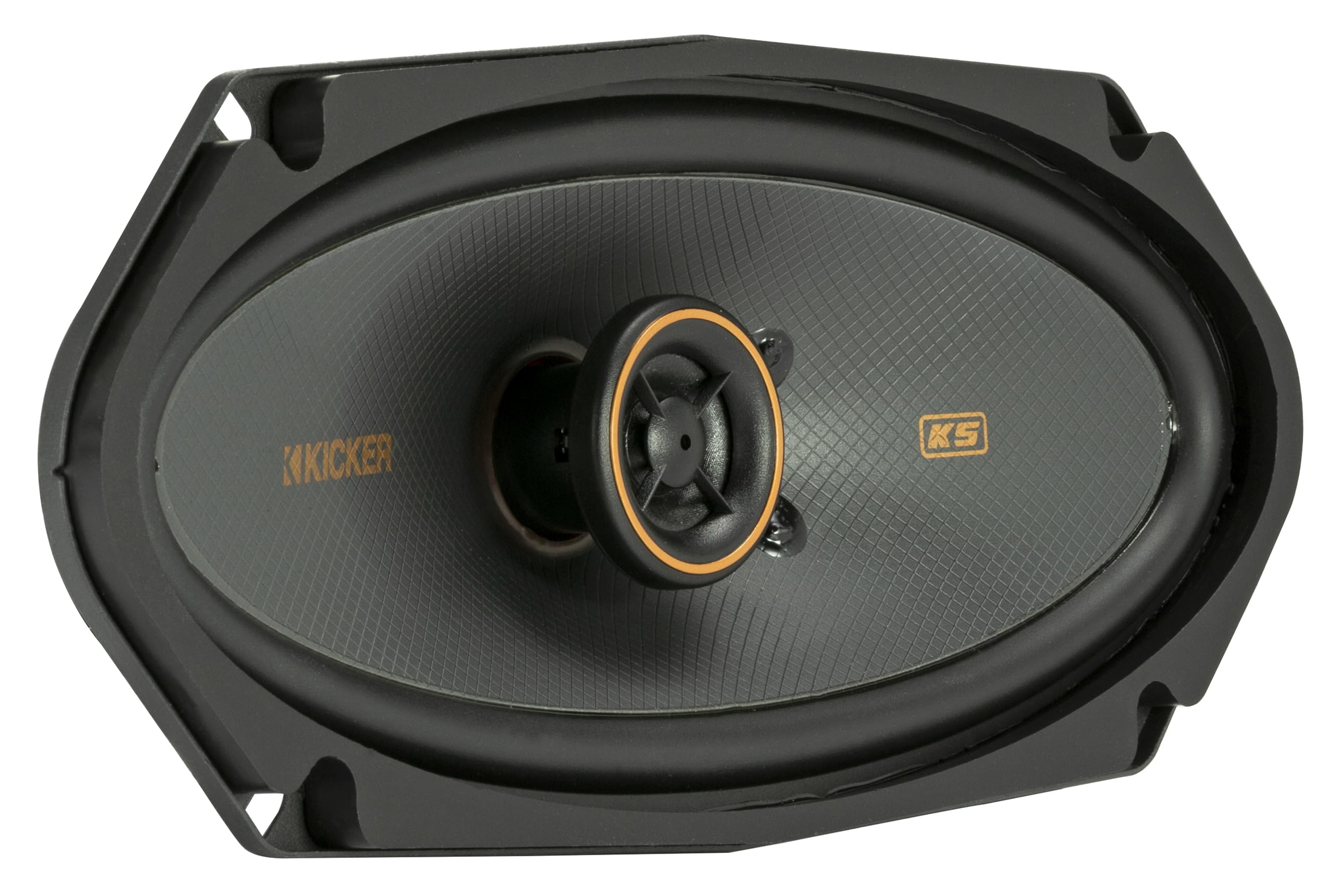 Kicker 51Ksc41004 Coaxial Speaker System, 2 Way Design, One (1) Pair, 4'' X 10'' (100Mm X 250Mm) Polypropylene Woofer/Midrange,