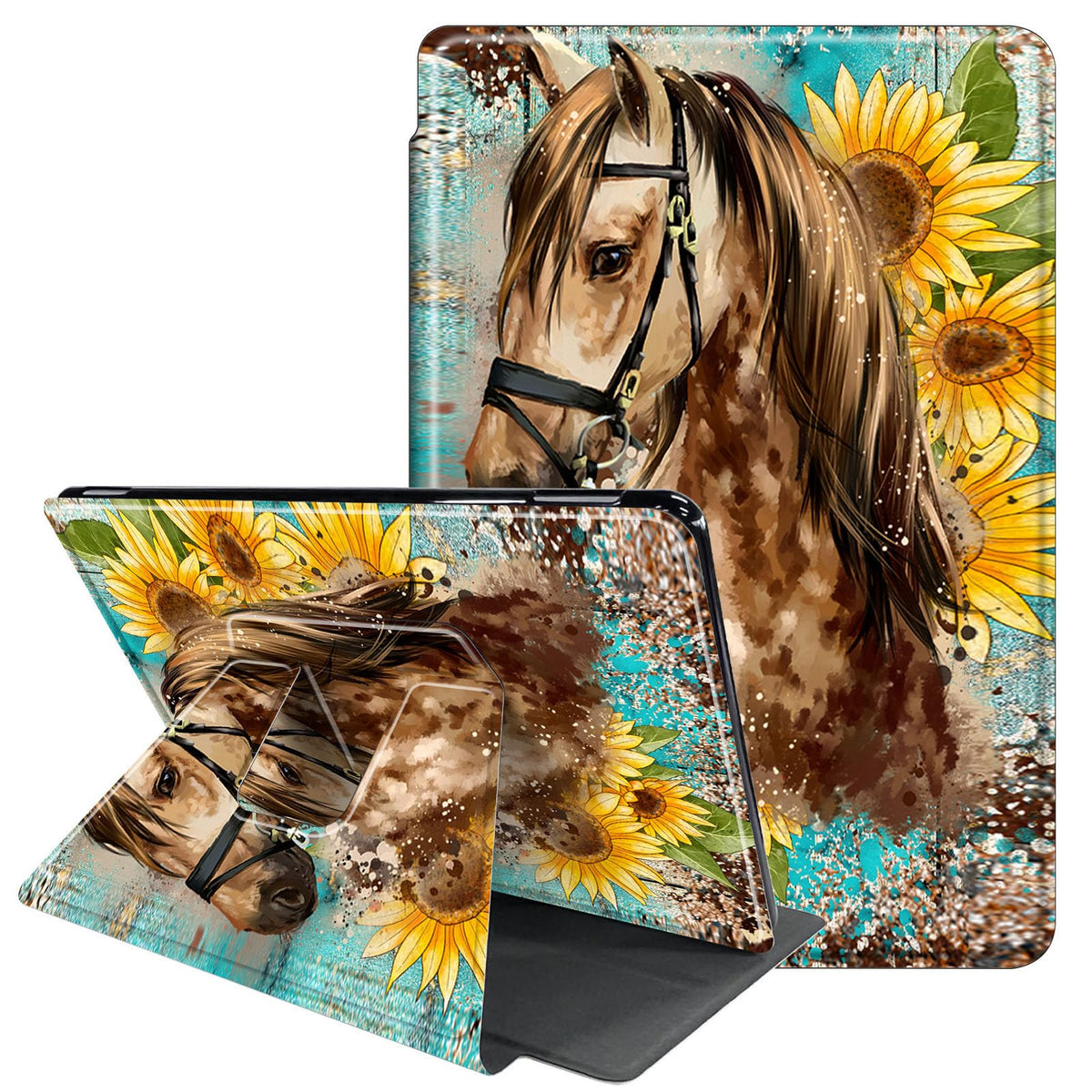 Case Fo 6.8'' Kindle Paperwhite (11Th Generation-2021)-360 Degree Rotating Multi-Angle Viewing Protective Cover With Auto Sleep/