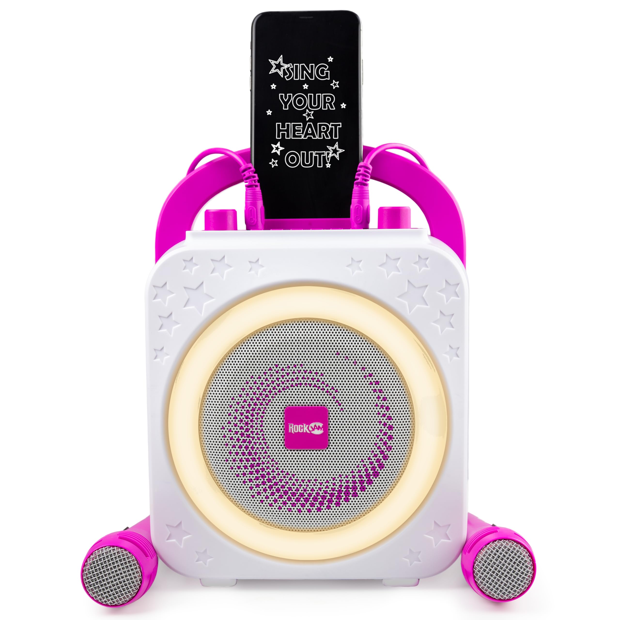 Rockjam Karaoke System Portable, Pink (Rjps150Rl Pk)