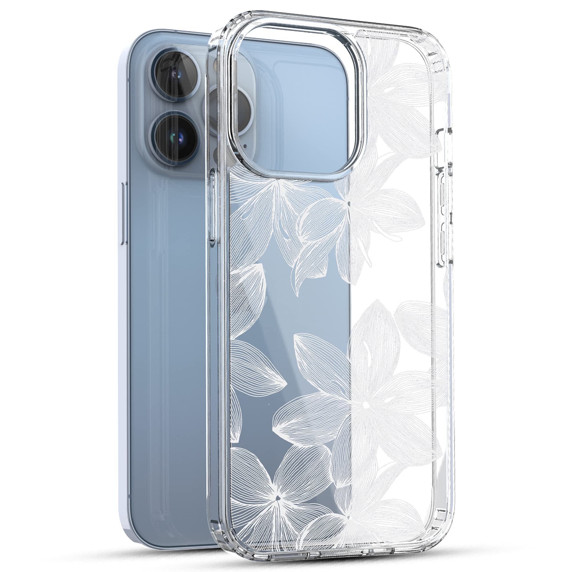 Ranz Iphone 13 Pro Max Case, Anti Scratch Shockproof Series Clear Hard Pc+ Tpu Bumper Protective Cover Case For Iphone 13 Pro Ma