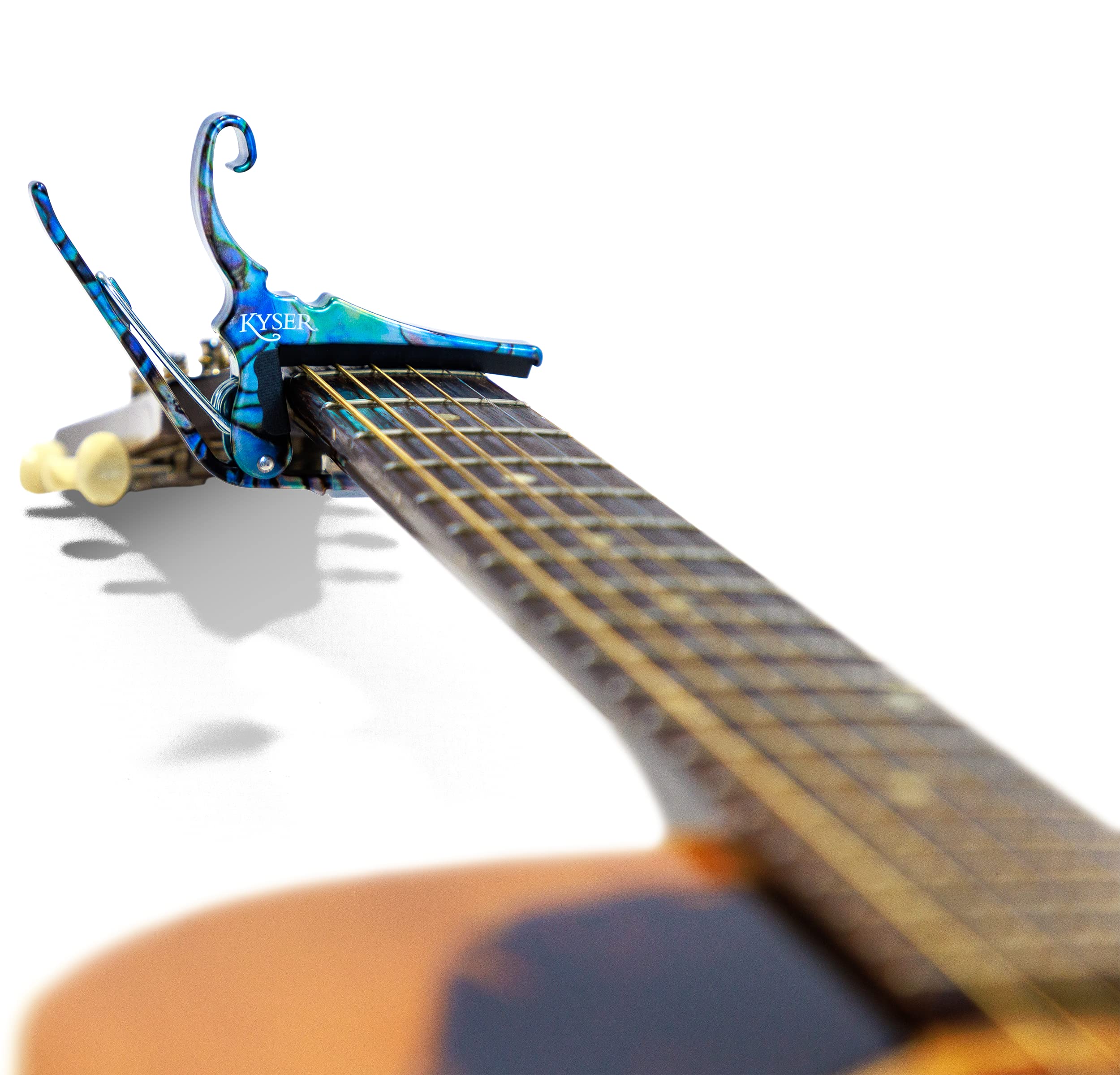 Kyser Quick Change Guitar Capo For 6 String Acoustic Guitars (Abalone)