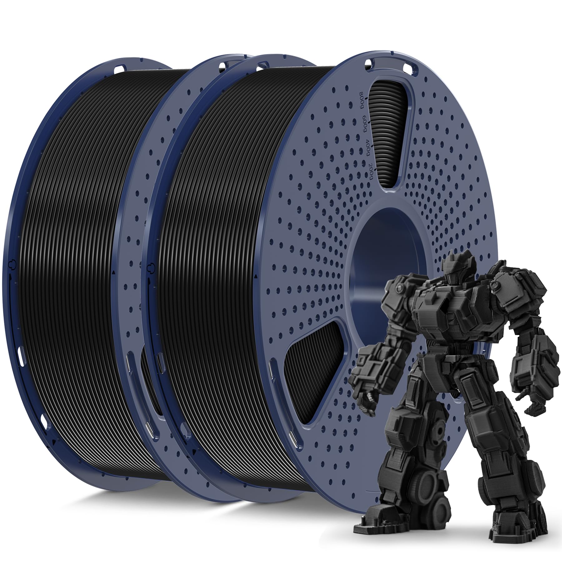 SUNLU 3D Printer Filament PLA Plus 1.75mm 2KG, SUNLU Neatly Wound PLA Filament 1.75mm PRO, PLA+ Filament for Most FDM 3D Printer