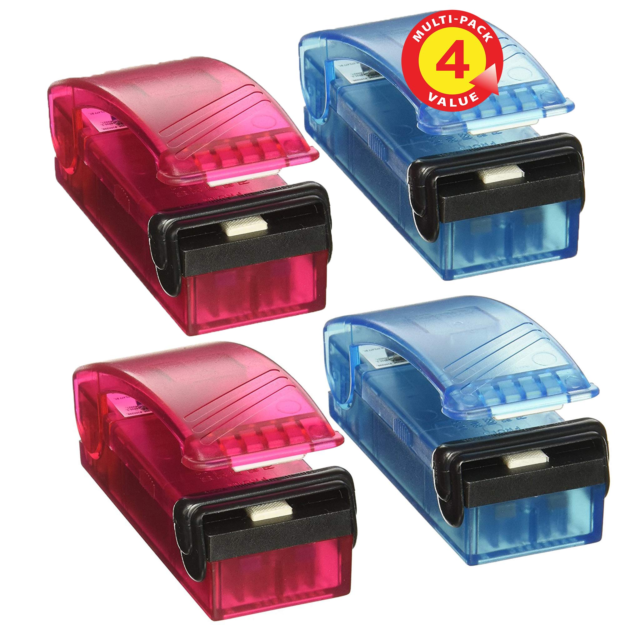 Itouchless Handheld Heat Bag Sealer (4 Pack) For Resealing Home Product Packaging, Airtight Plastic Packet Housewares Or Travel