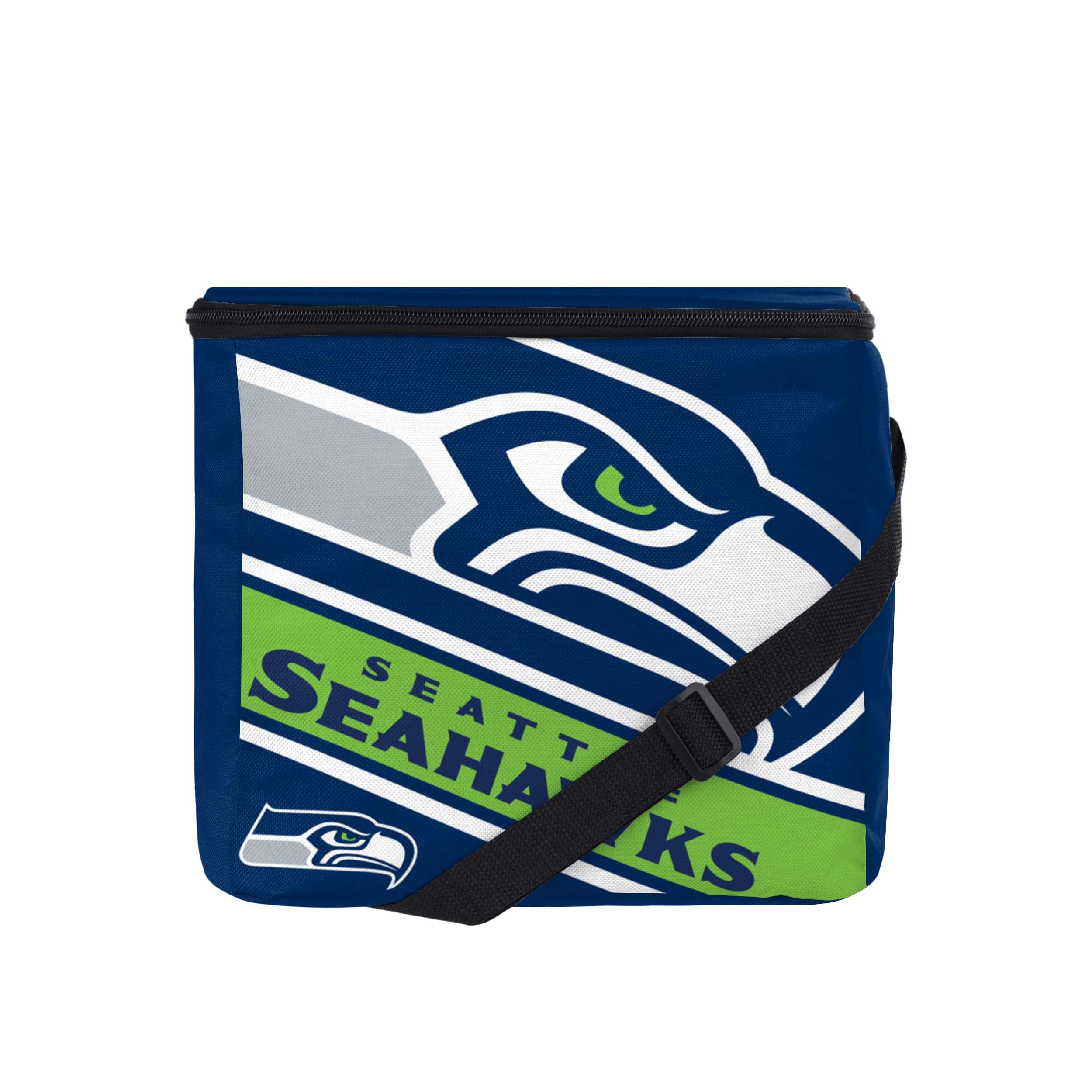 Foco Seattle Seahawks Big Logo Stripe 12 Pack Cooler