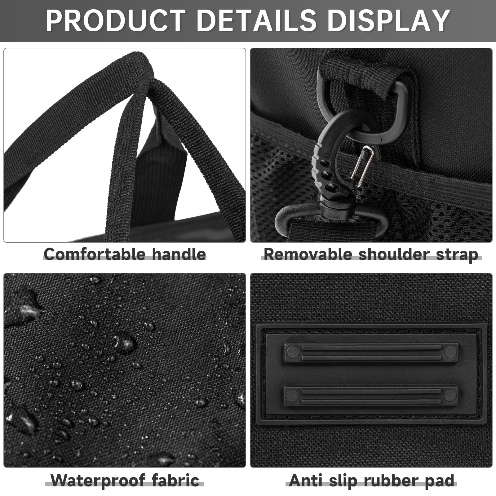 Ouutmee Carry Bag Compatible With Bissell Steamshot Hard Surface Steam Cleaner 39N7V/39N7A, Adjustable Compartments Steam Cleane