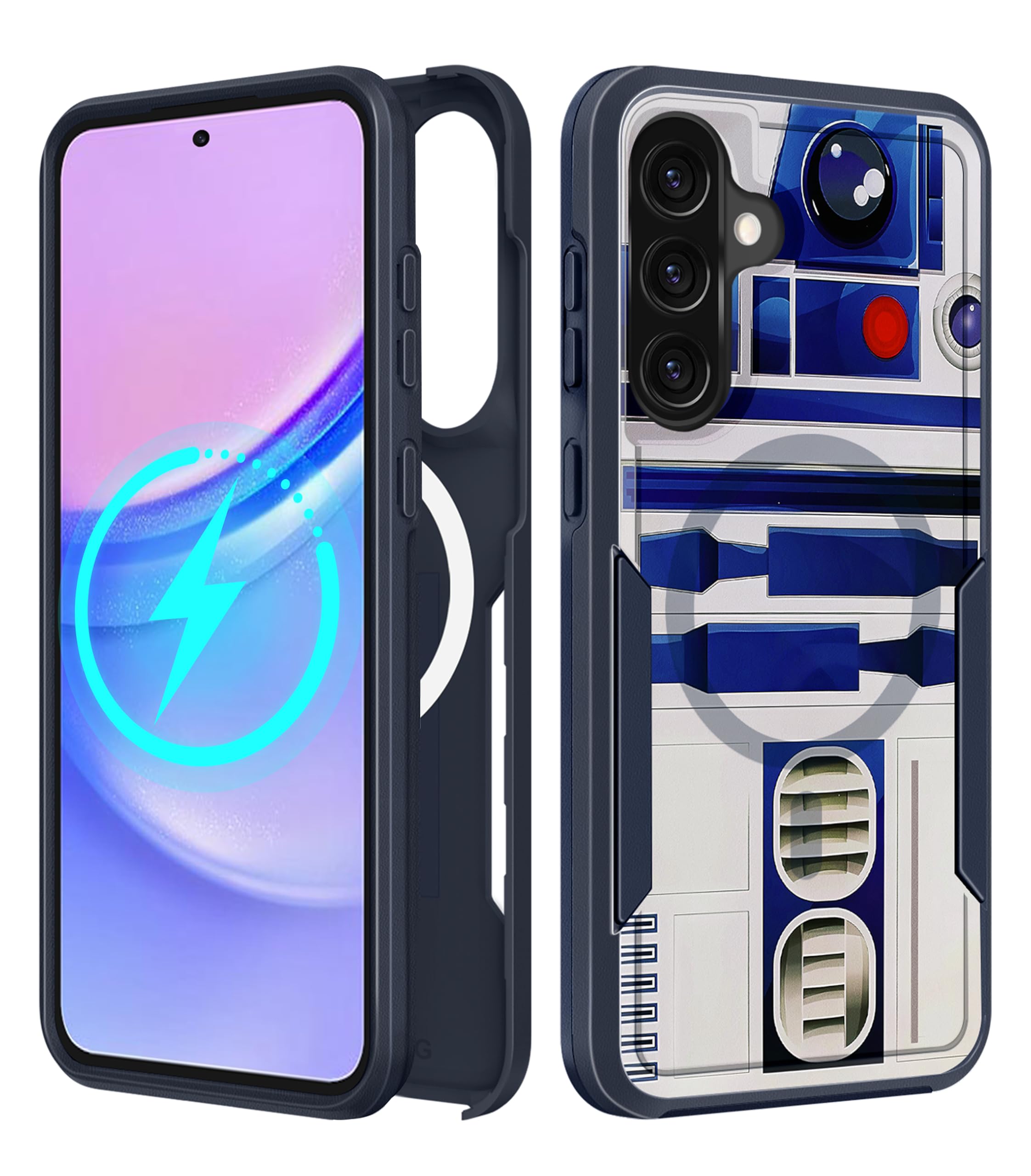 LISEVO for Samsung Galaxy A36 5G Phone Case - Compatible with MagSafe Women Girls Boys Cute Magnetic Protective Cover Cool Blue 
