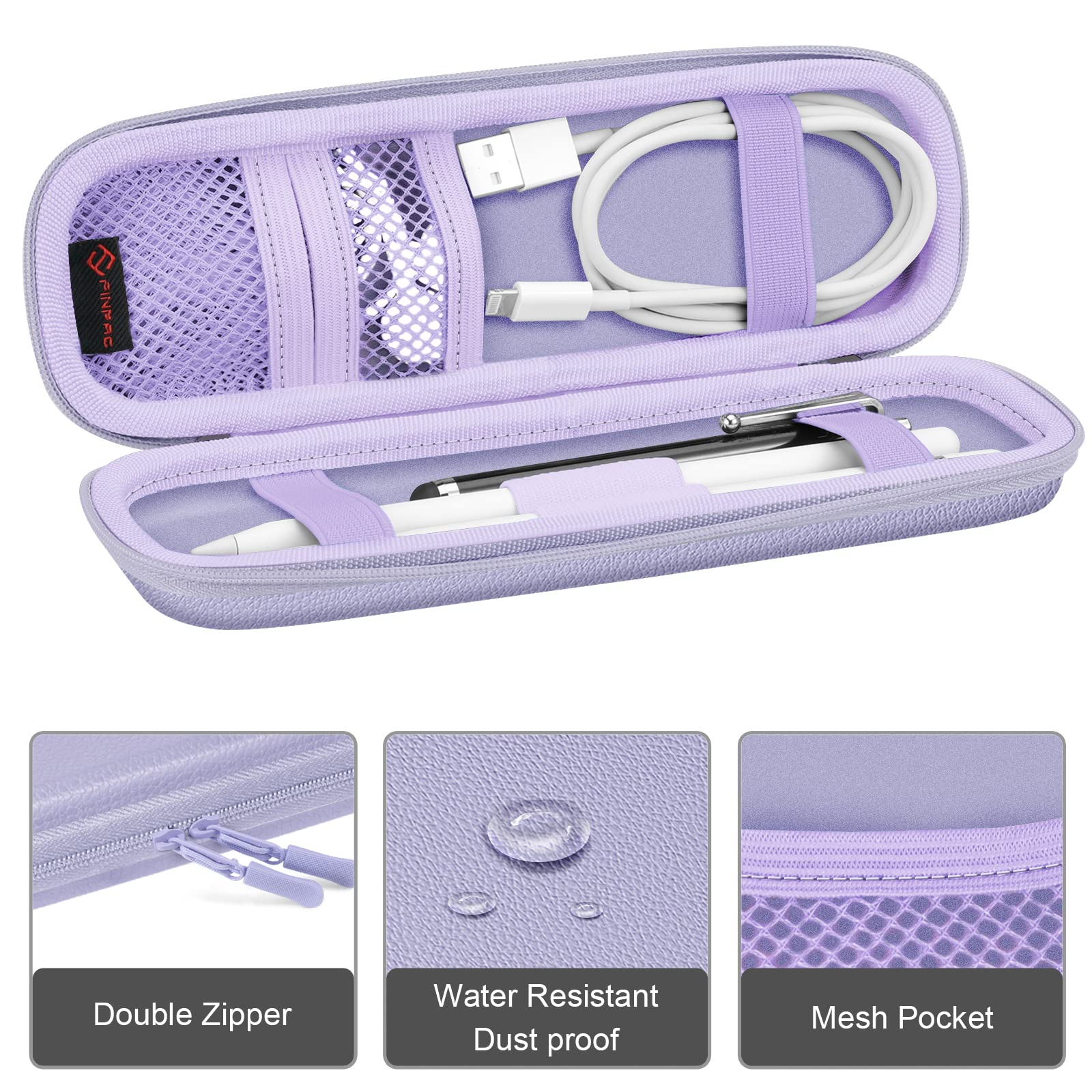 Fintie Holder Case For Apple Pencil Pro, Apple Pencil (Usb C / 1St / 2Nd Generation), Pu Leather Carrying Bag Sleeve Compatible