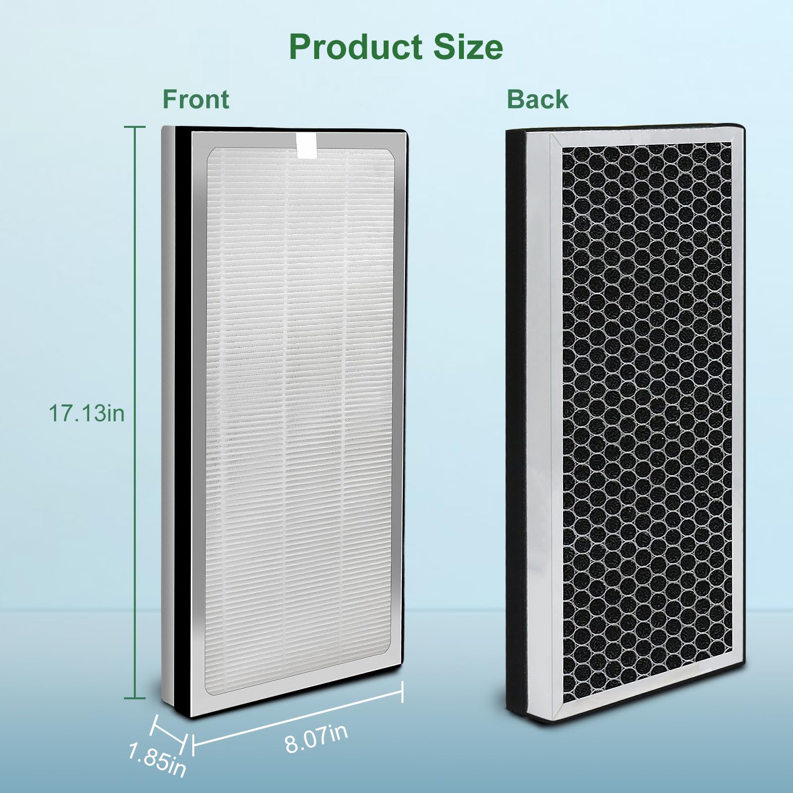 Nxbhg 4 Pack 40 Replacement Filter For Ma Air Puri Fier Models 40, 3 In 1 Filter Contains Pre Filter And Activated Carbon Filter