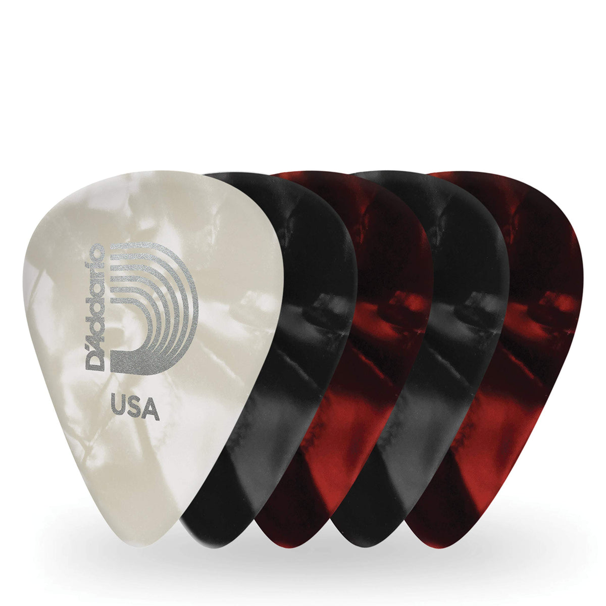 Daddario Accessories Celluloid Guitar Picks   25 Pack   Guitar Picks For Acoustic Guitar, Electric Guitar, Bass Guitar   Guitar 