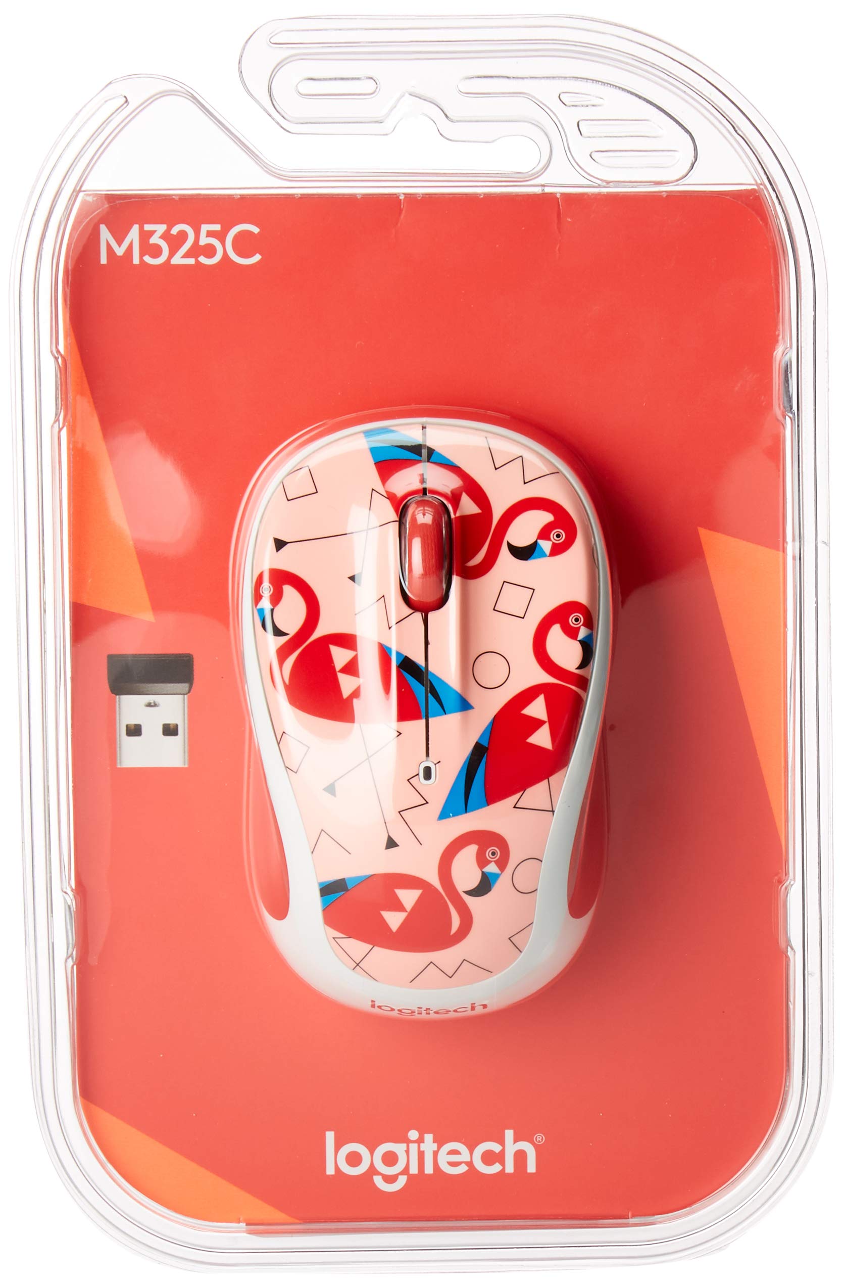Logitech M325 Wireless Mouse (Flamingo)