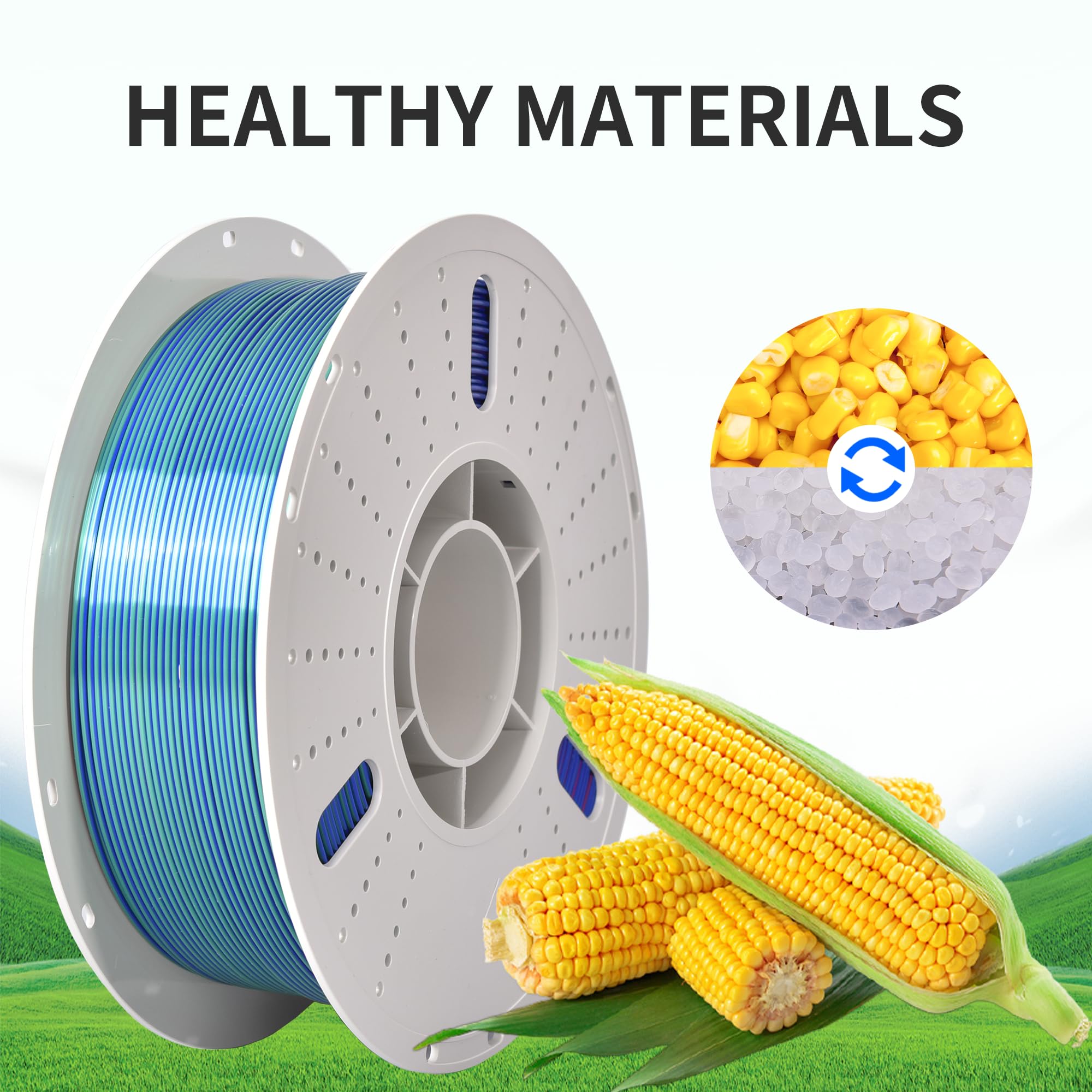 Pinball Silk Pla 3D Printer Filament, Tri Color Red Green Blue Pla 1.75Mm, Shiny Multi Color Change Filament 3D Printing Pla Fil