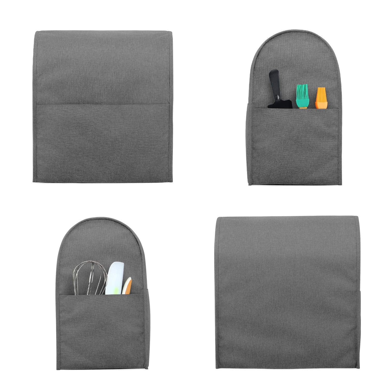 Luxja Dust Cover Compatible With 6 8 Quart Stand Mixer, Cloth Cover With Pockets For Stand Mixer And Extra Accessories (Compatib