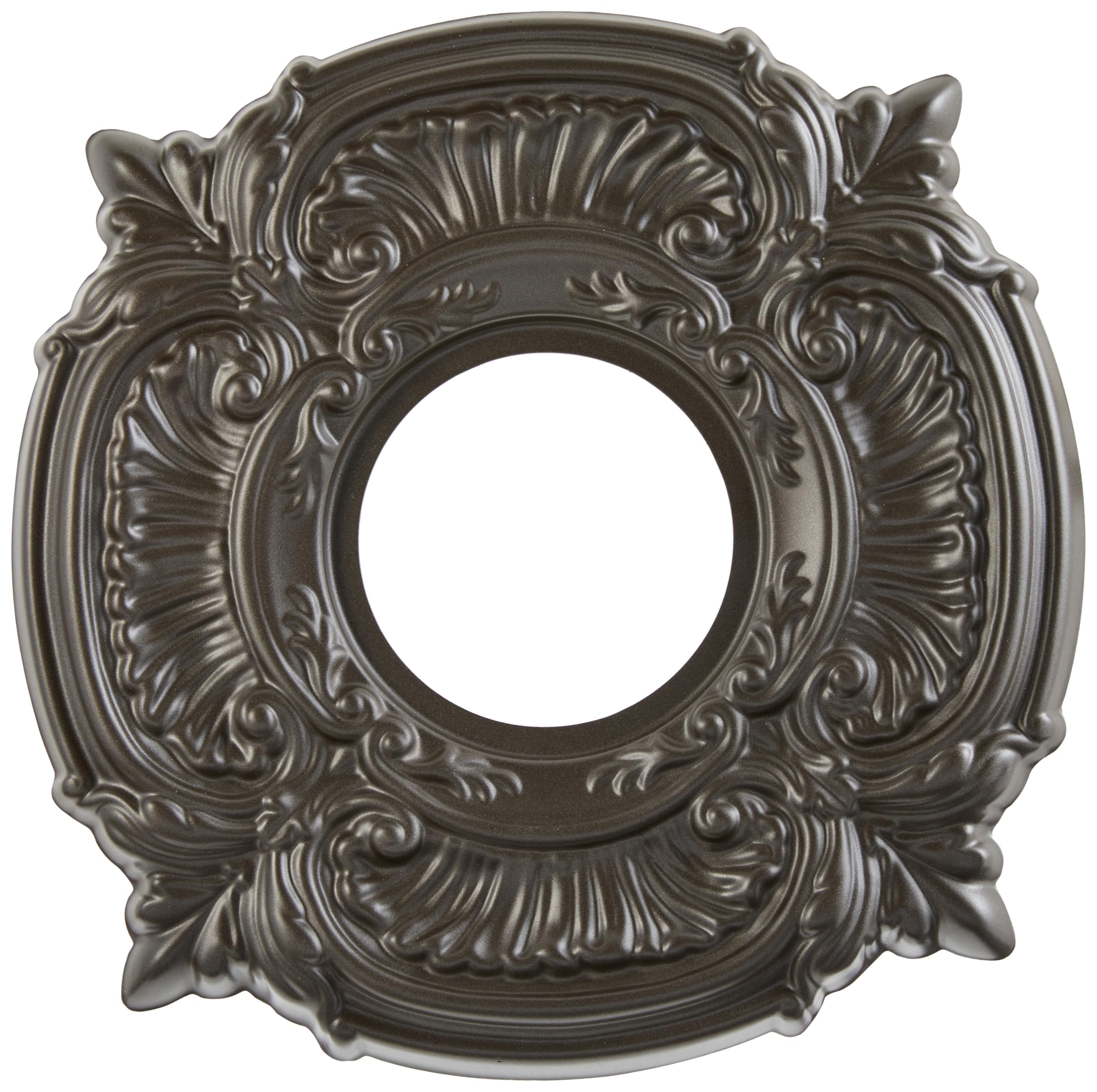 Ekena Millwork Cmp10Atbdb Attica Thermoformed Pvc Ceiling Medallion (Fits Canopies Up To 4 1/8''), 10''Od, Bright Coat Dark Bron