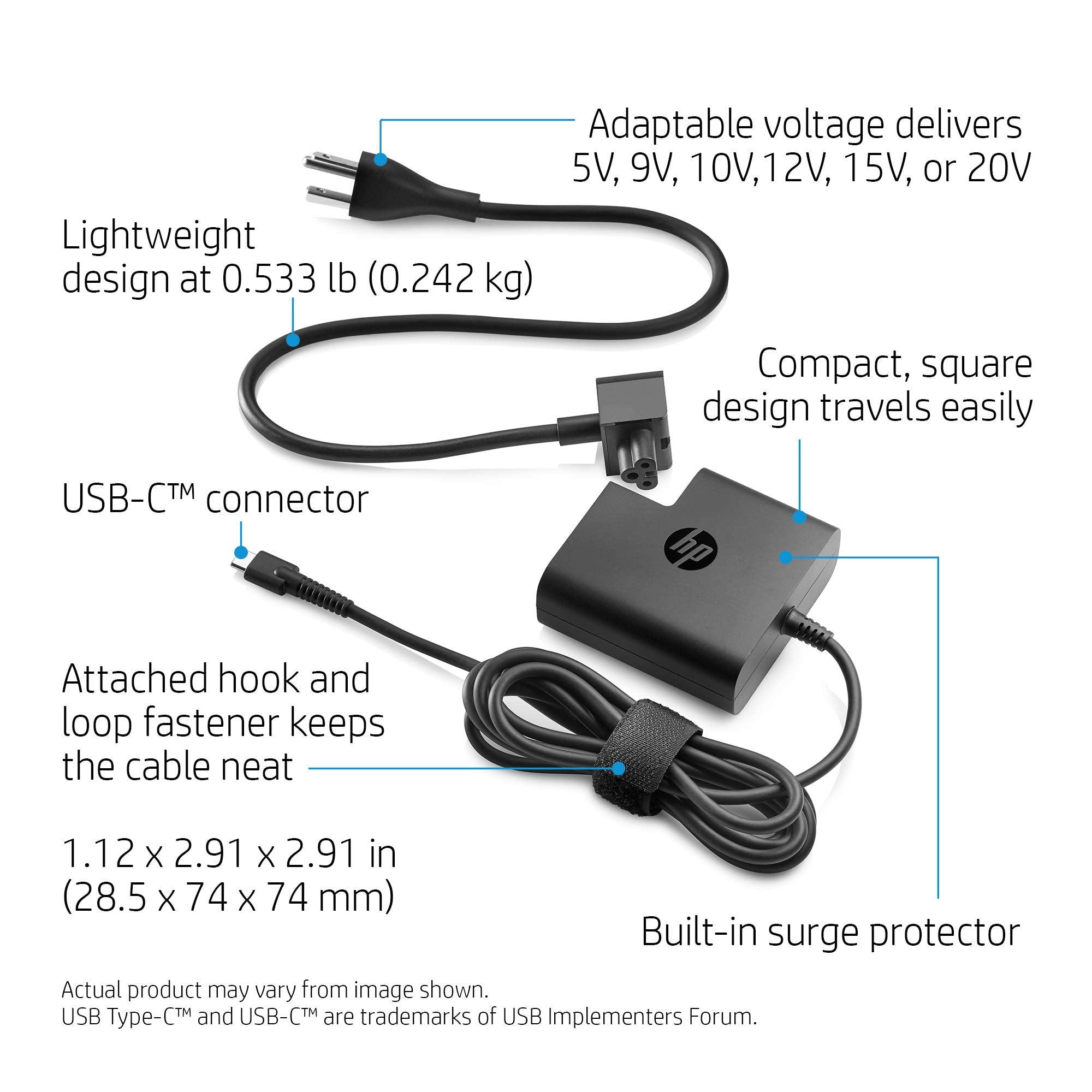 Hp Usb C Travel Power Adapter 65W