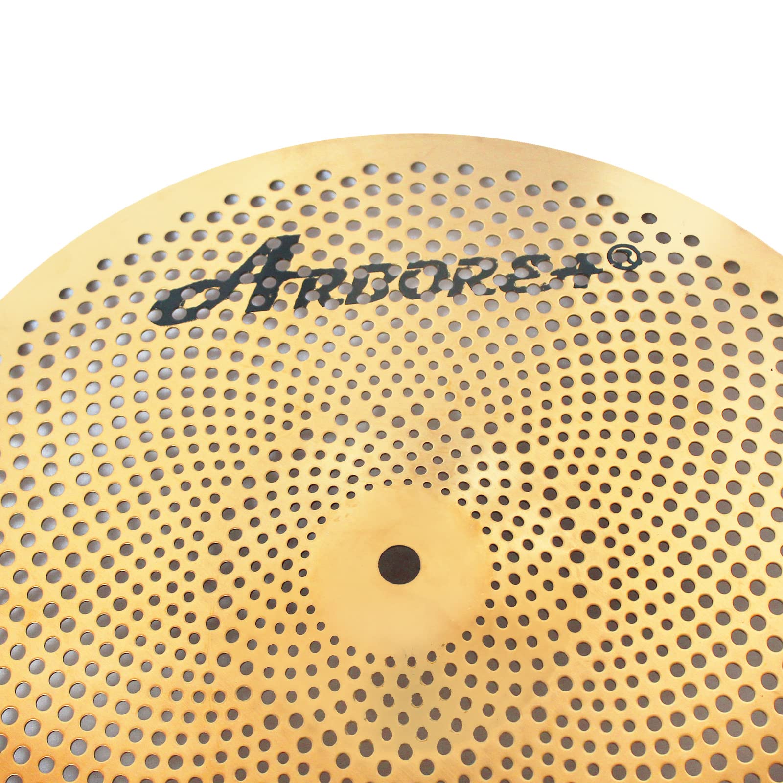 Arborea Low Volume 13   Hi Hats Cymbal Golden Practice Mute Cymbal For Drum Set