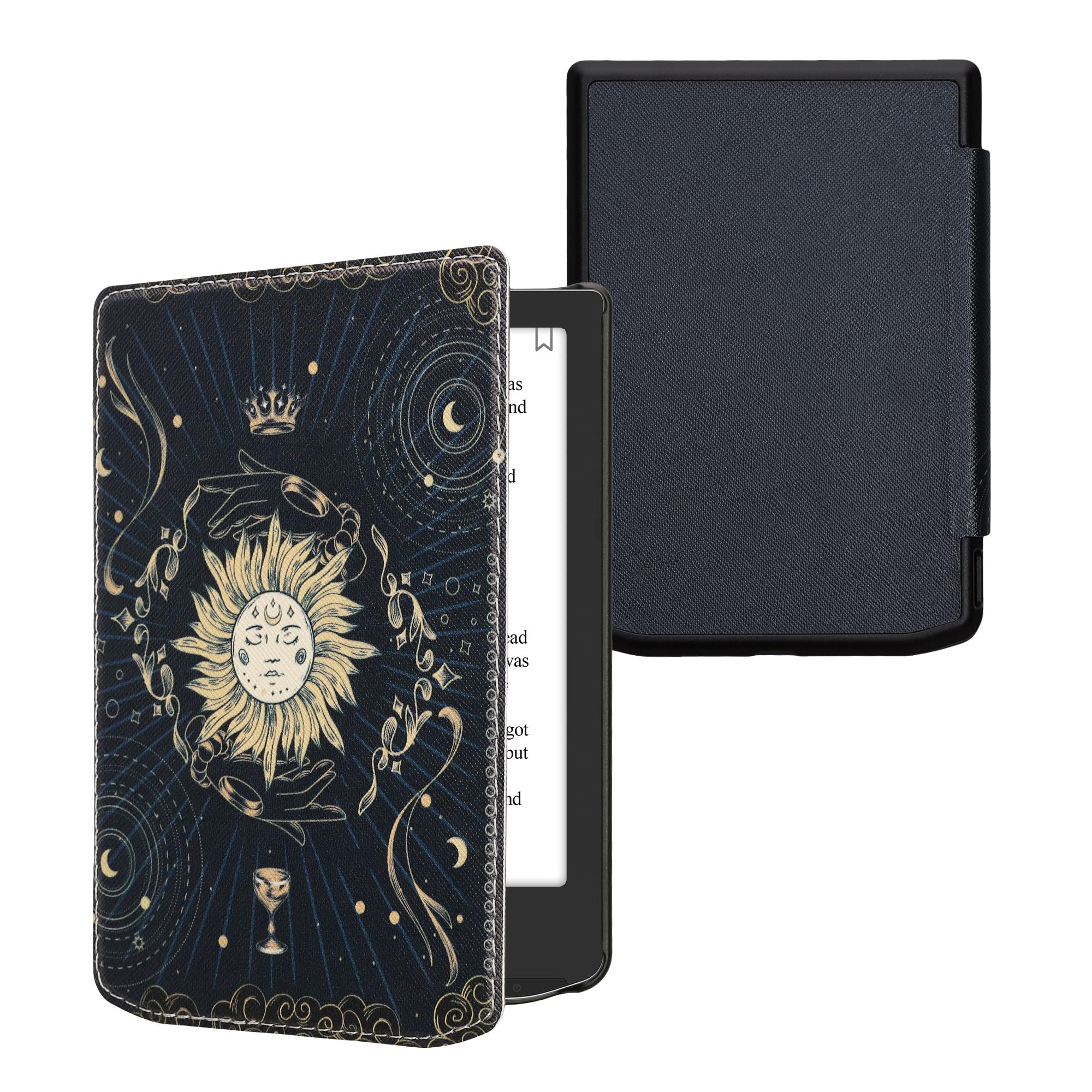 Kwmobile Case Compatible With Pocketbook Verse/Verse Pro/Verse Color/Vivlio Light/Light Hd Case   Ereader Cover   Tarot Card Dar