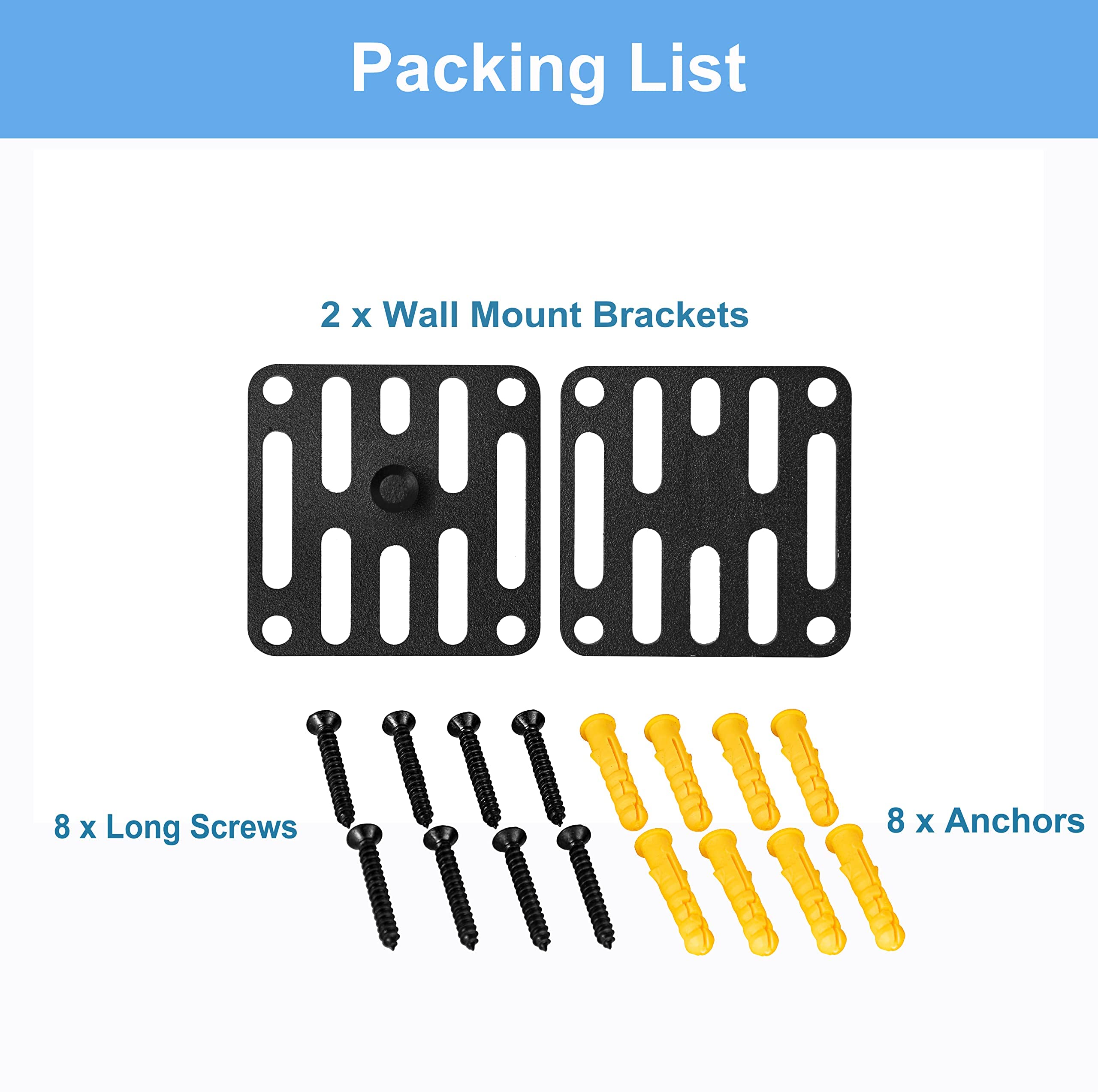 Monsiatug Wall Mount Brackets Sound Bar Mounting For Yamaha Sr-C20A Yas-207 Yas-209 Yas-108 Yas-109 Ats-1080 Soundbar, For Sony