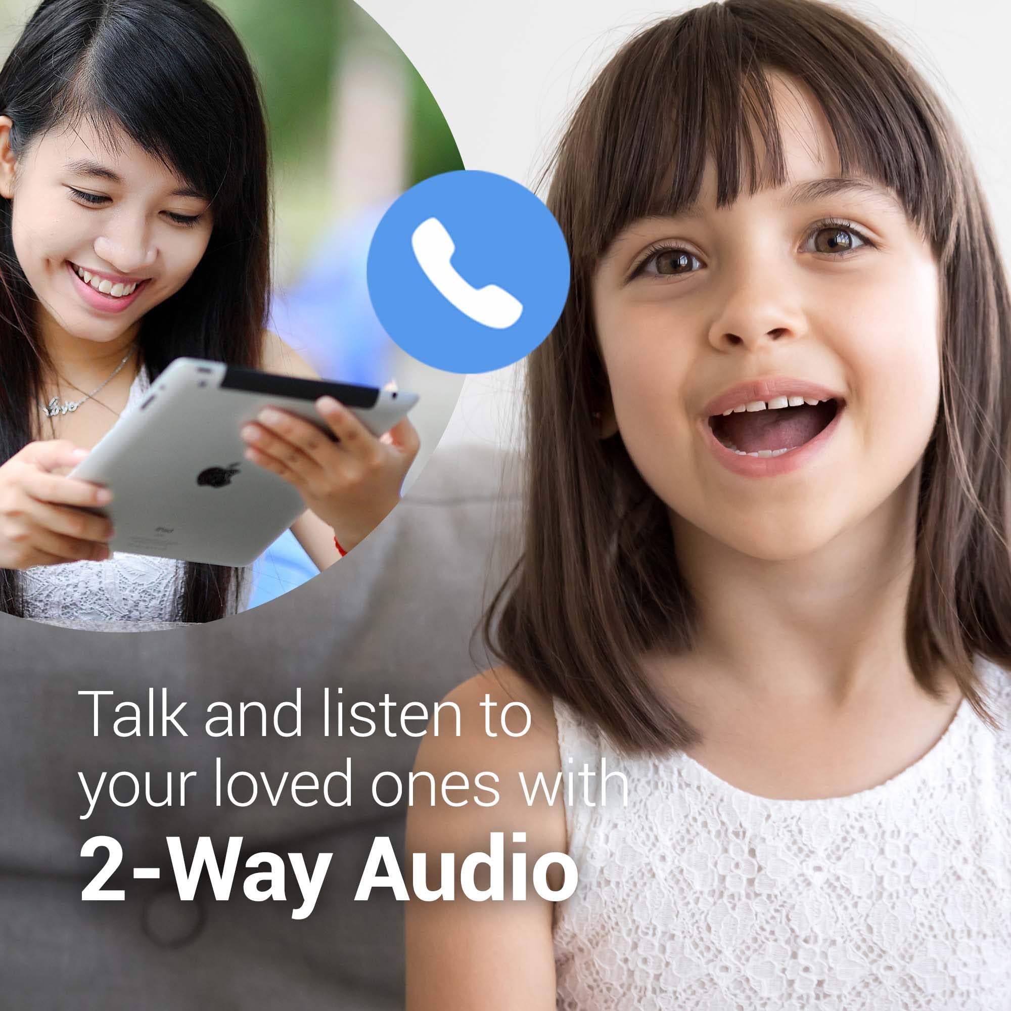 Bosma X1 Lite Home Security Camera, Indoor Camera, Super Wide Angle, 360 Degree Rotation, 1080P Hd Video, Night Vision, 2 Way Au