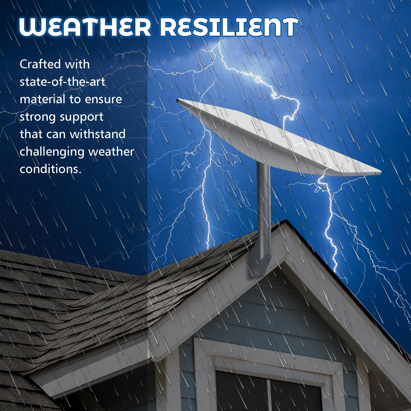 Starlink V2 Gen2 Short Wall Mount, Oem Mounting Kit Suitable For Buildings With Short Eaves, Compatible With Starlink V2 (Gen 2)