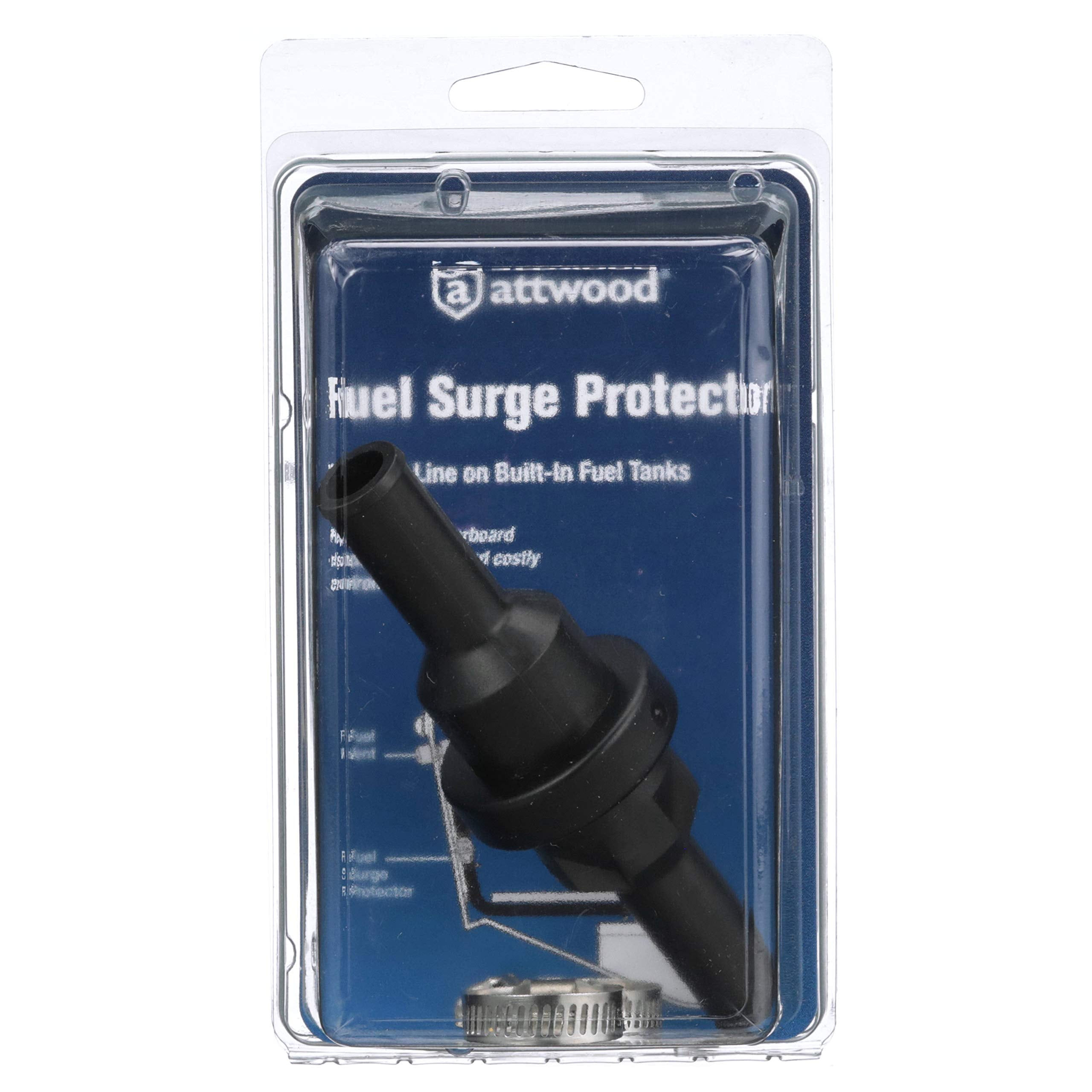 Attwood Fuel Vent Line Surge Protector, Black