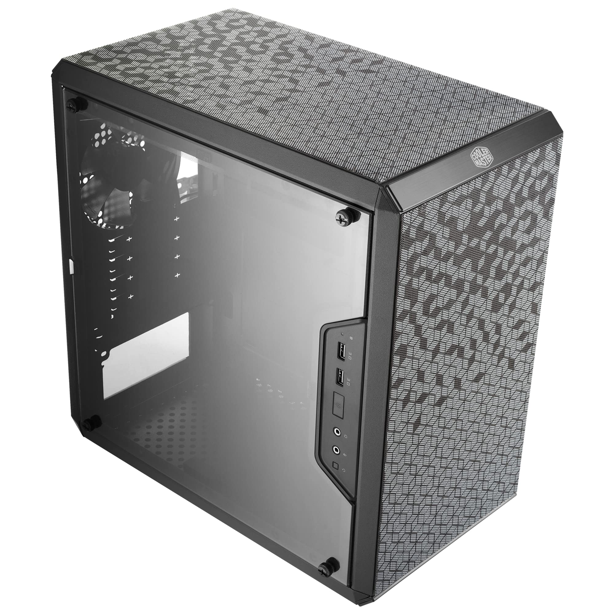 Cooler Master Masterbox Q300L Micro Atx Tower With Magnetic Design Dust Filter, Transparent Acrylic Side Panel, Adjustable Io & 