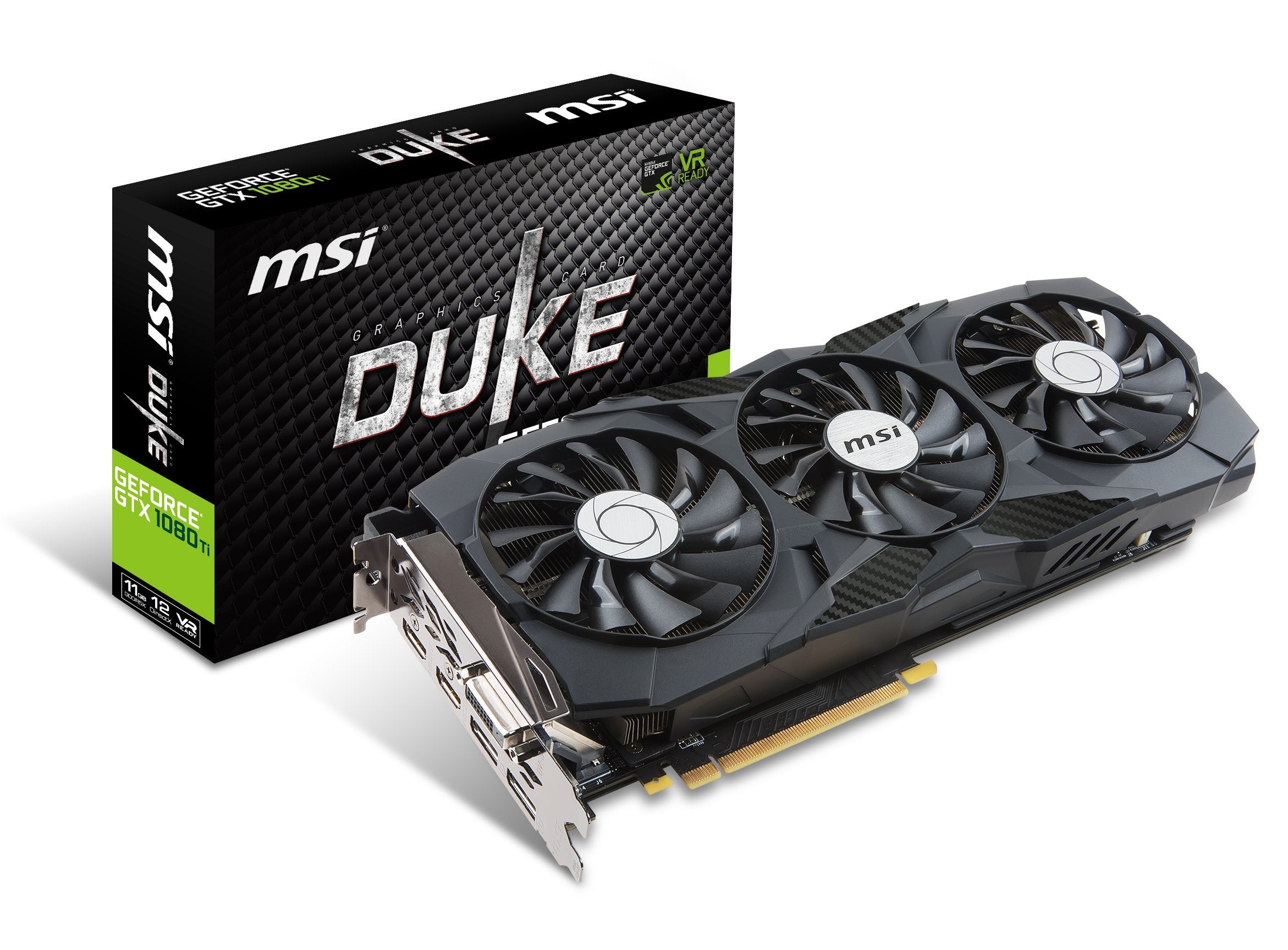 Msi Gaming Geforce Gtx 1080 Ti 11Gb Gdrr5X Directx 12 352 Bit Vr Ready Graphics Card (Gtx 1080 Ti Duke 11G Oc)