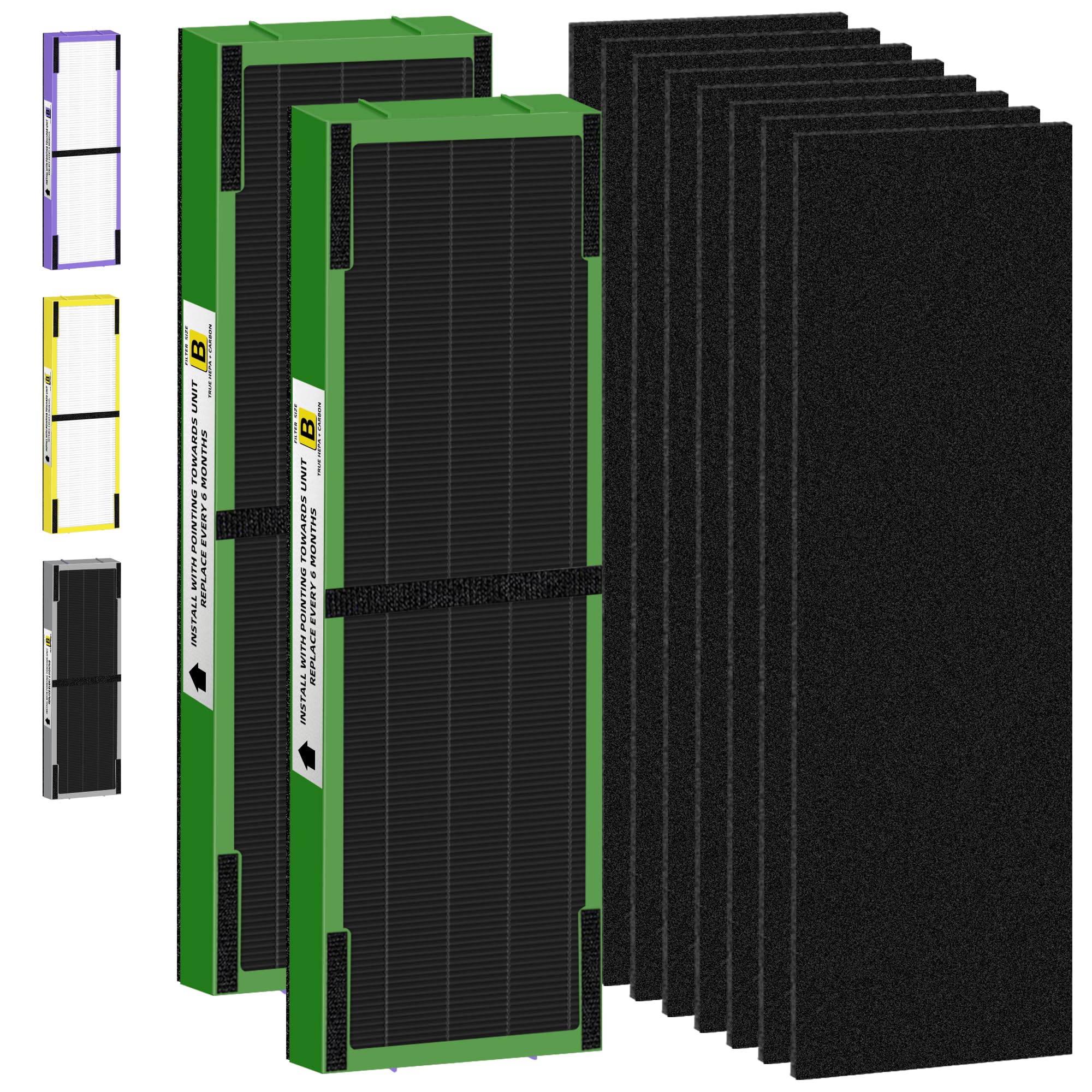 Flt4825Vo Hepa Toxin Absorber Filter B Replacement Compatible With G Guardian Air Purifiers Ac4825 Ac4300 Ac4800 Ac4900 Ac4850,2