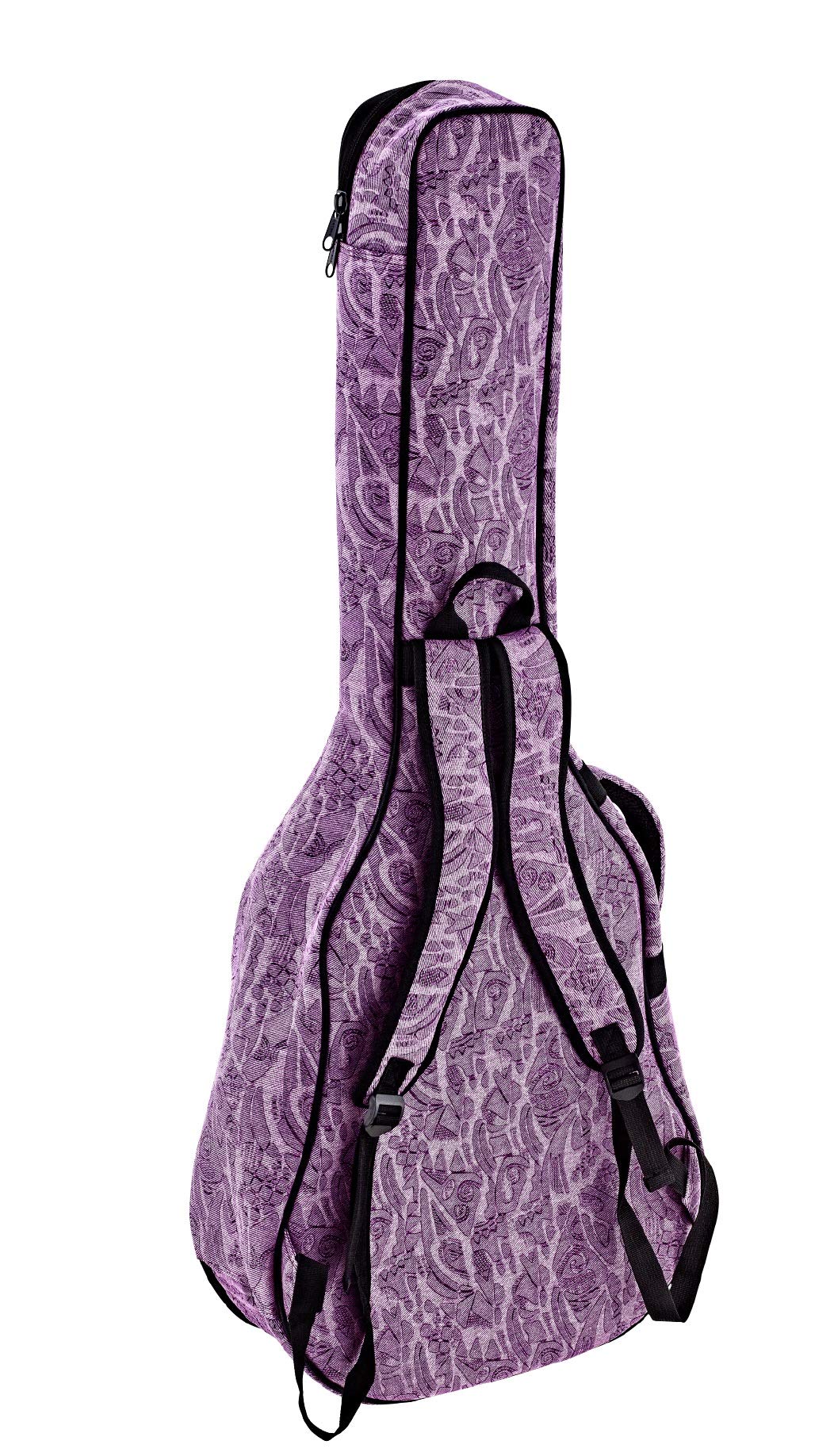 Ortega Guitars Size Guitar Denim Style Gig Bag-12 Mm Padding, Right, Purple Jean, Full Classical (Ogbcl-Puj)