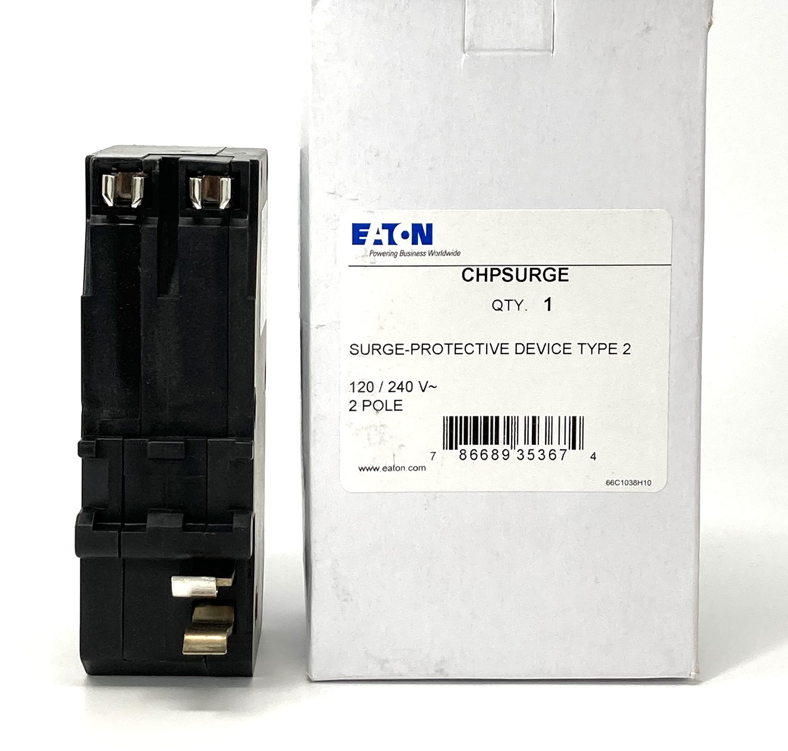 Eaton Chpsurge Plug On Neutral Surge Protective Device 2 Pole 120/240V Type 2