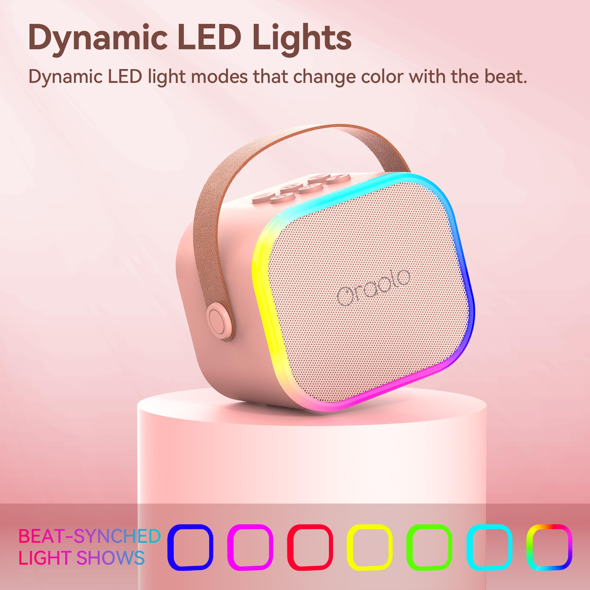 Oraolo Karaoke Machine With 2 Wireless Microphones