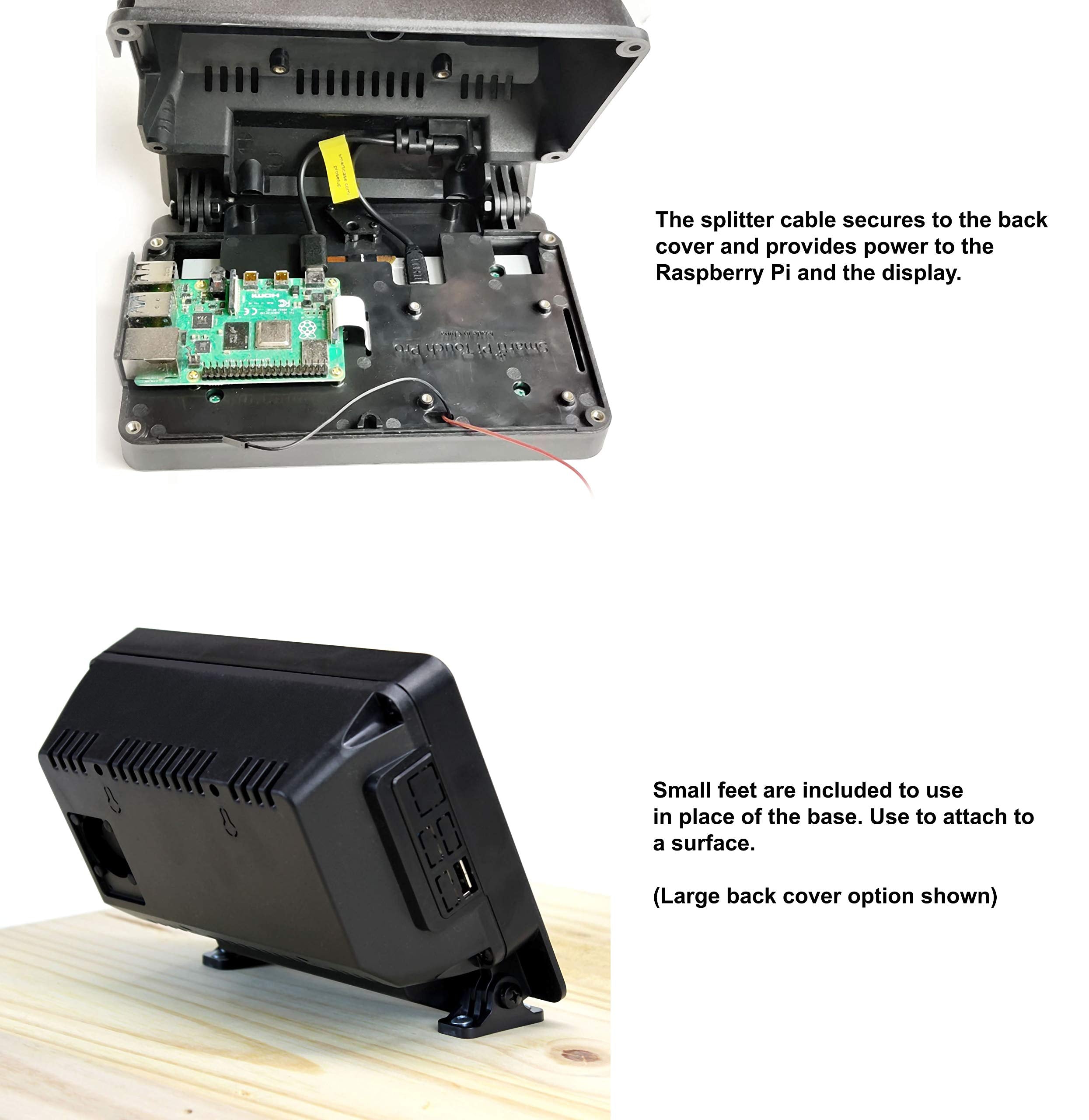 Smartipi Touch Pro For Raspberry Pi 3,4, And 5 (Large   Without External Micro Sd Card Access)