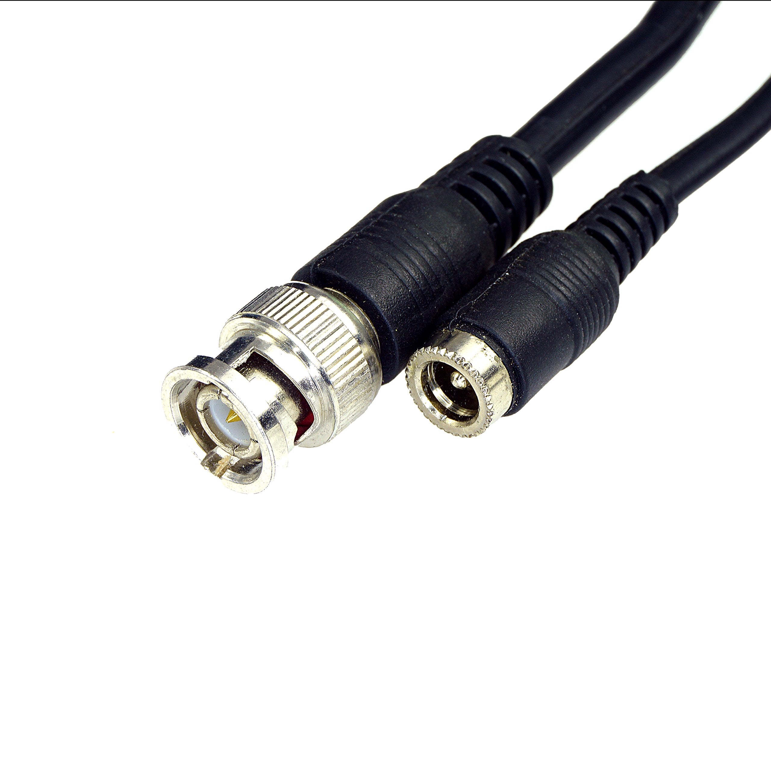 Five Star Cable Rg59 Siamese Cable For Ahd, Tvi, Cvi And Hd-Sdi Camera System With Bnc Connectors And 2.1Mm Power Jack For Plug