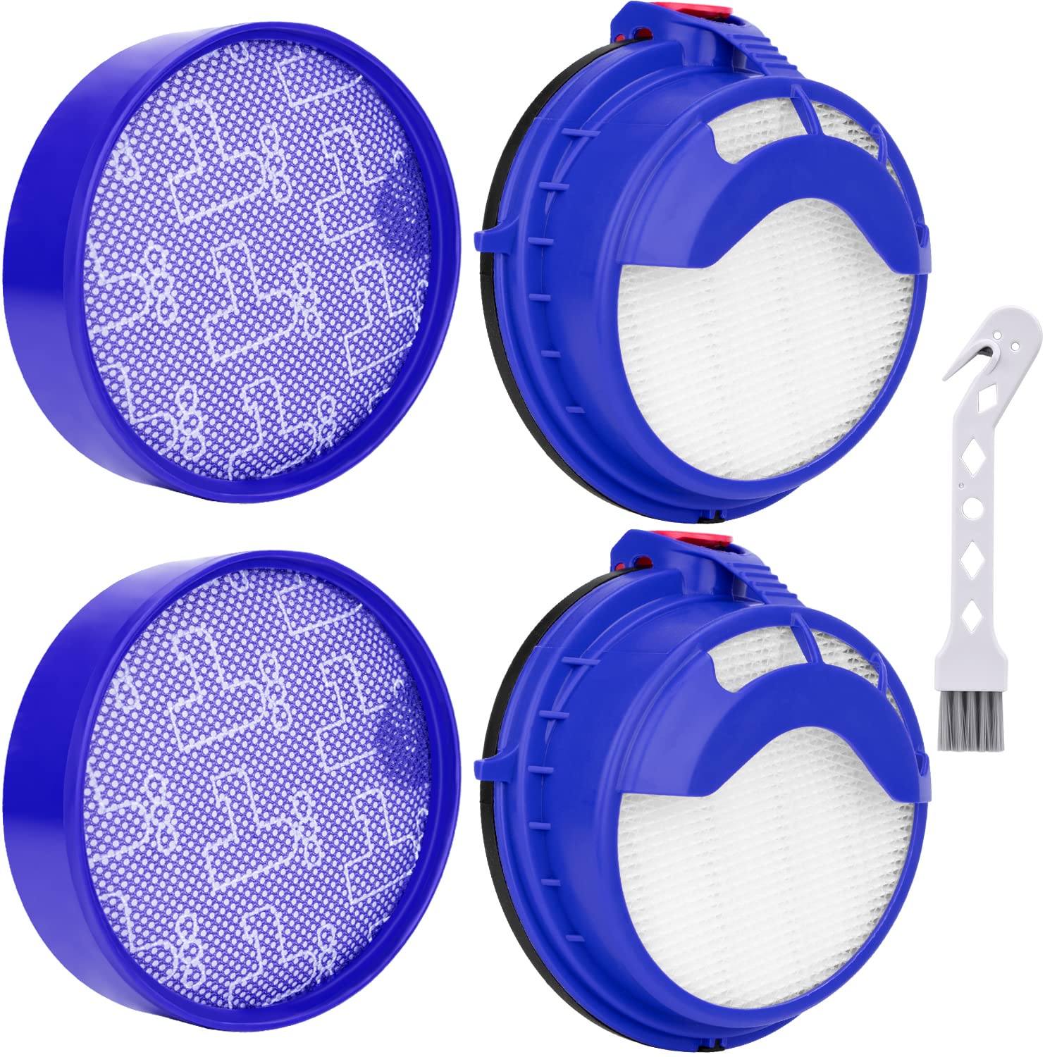 Filter Replacement For Dyson Dc25 Ball Vacuum Cleaner, 2 Pre Motor Filters & 2 Post Motor Hepa Filters, Fits All Dc25 Models  Co