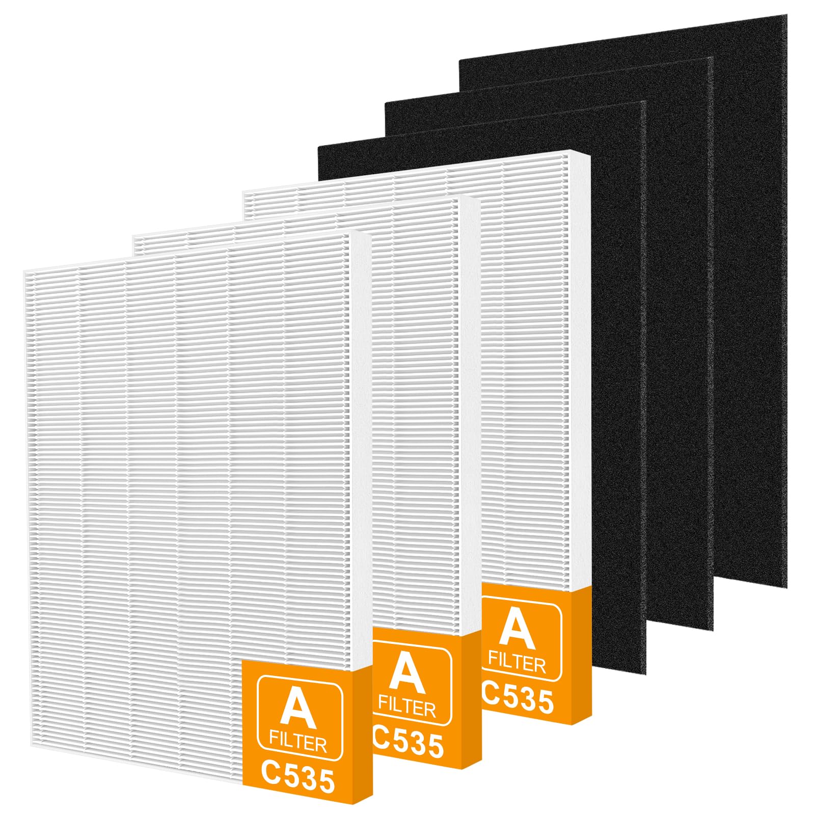 115115 Replacement Filters A Size 21 For Winix Plasmawave 5300 2, C535, 6300, 5300, 6300 2, P300, Am90, 9000, 5000, 5000B, C909,