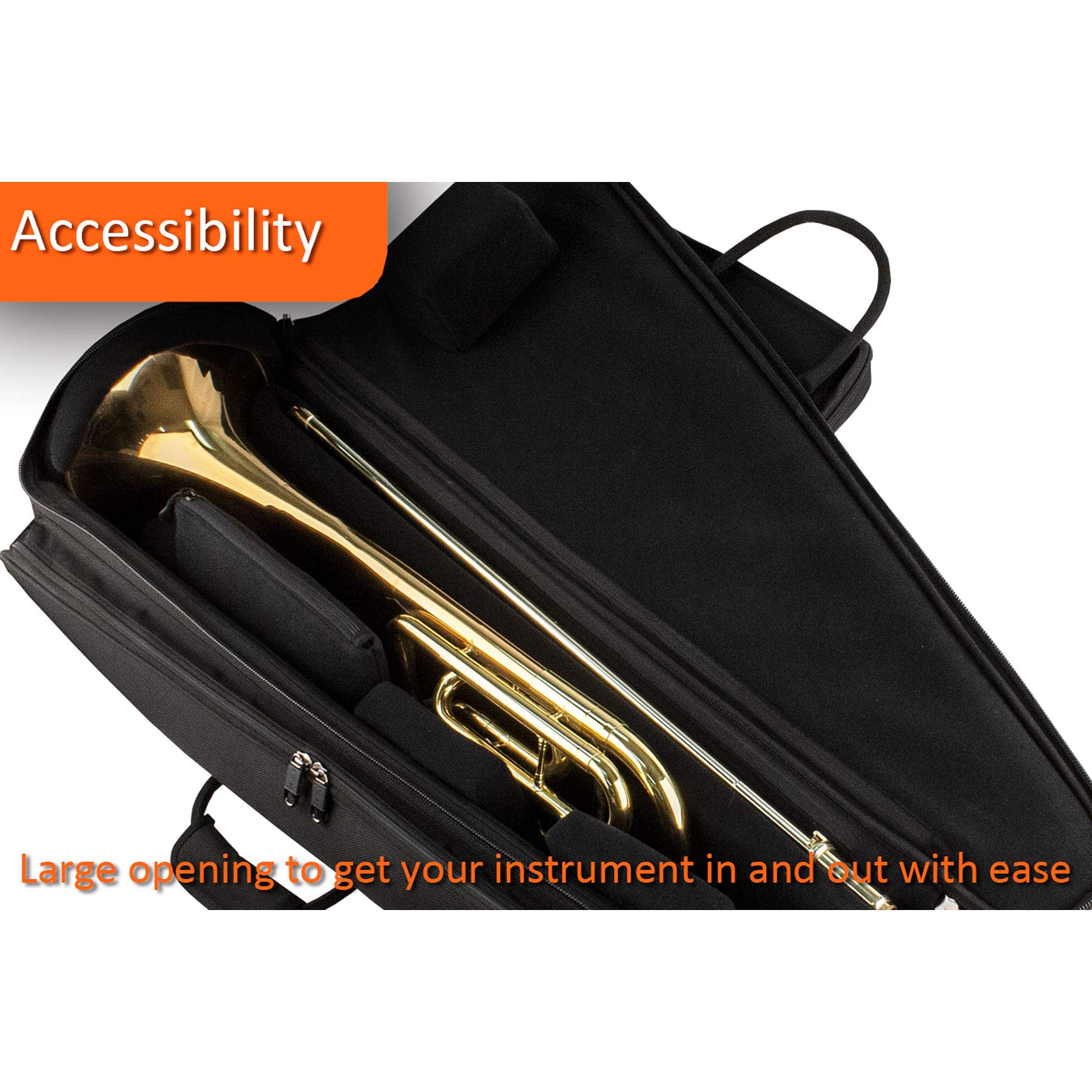 Protec Pl239 Platinum Series Tenor Trombone Gig Bag,Black