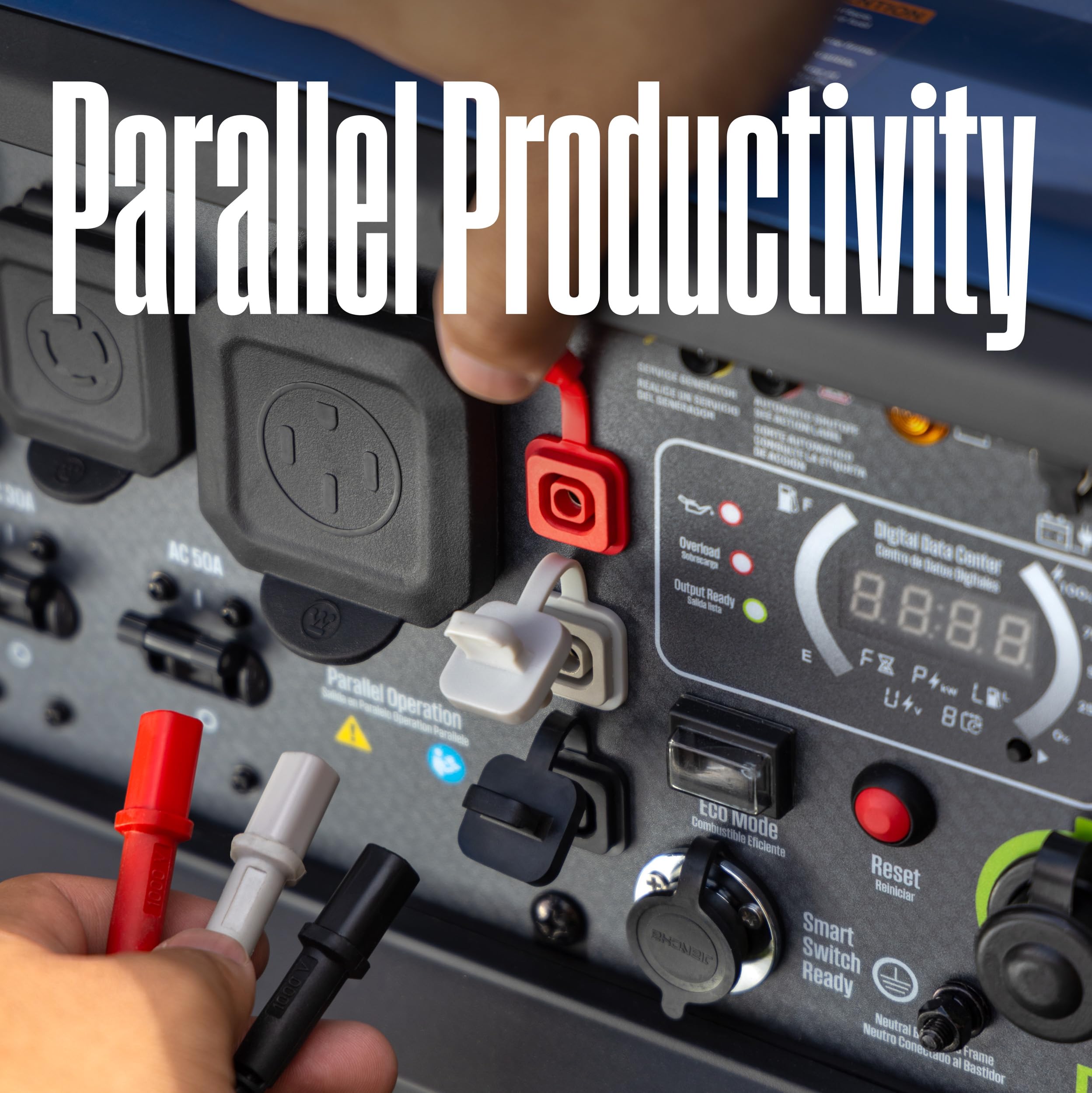 Westinghouse 11000 Peak Watt Dual Fuel Portable Inverter Generator, Remote Electric Start, Transfer Switch Ready, Gas And Propan